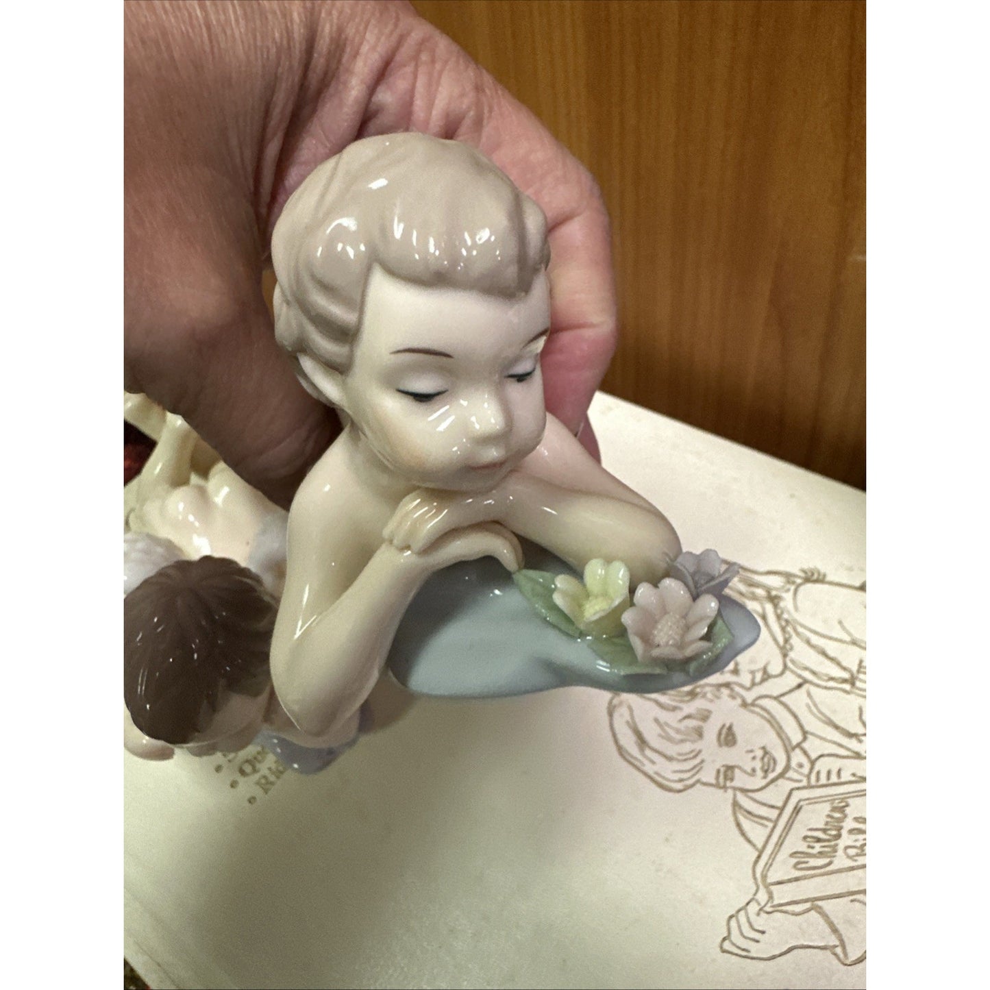 2003 Grandeur Noel 2 Pc. Porcelain Angels