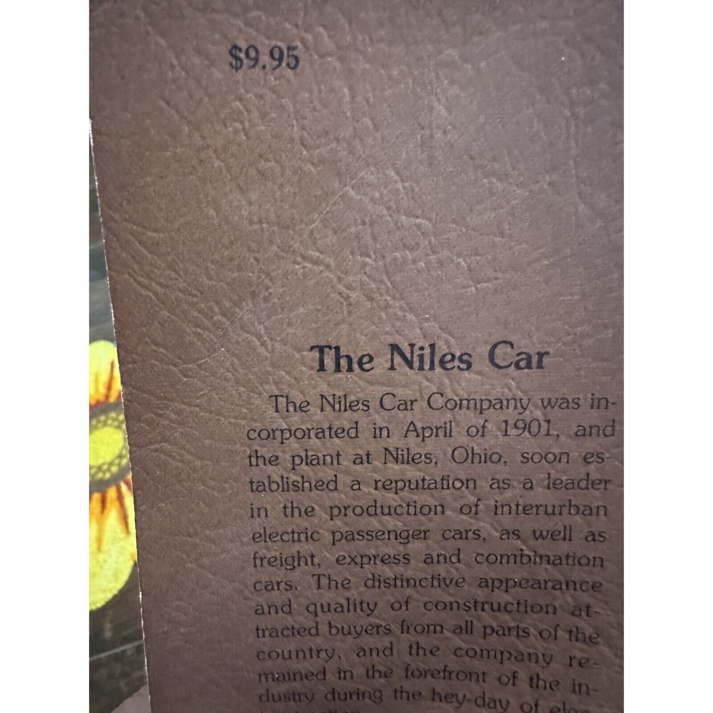 Niles Cars Catalog (Trade Paperback, Reprint)
