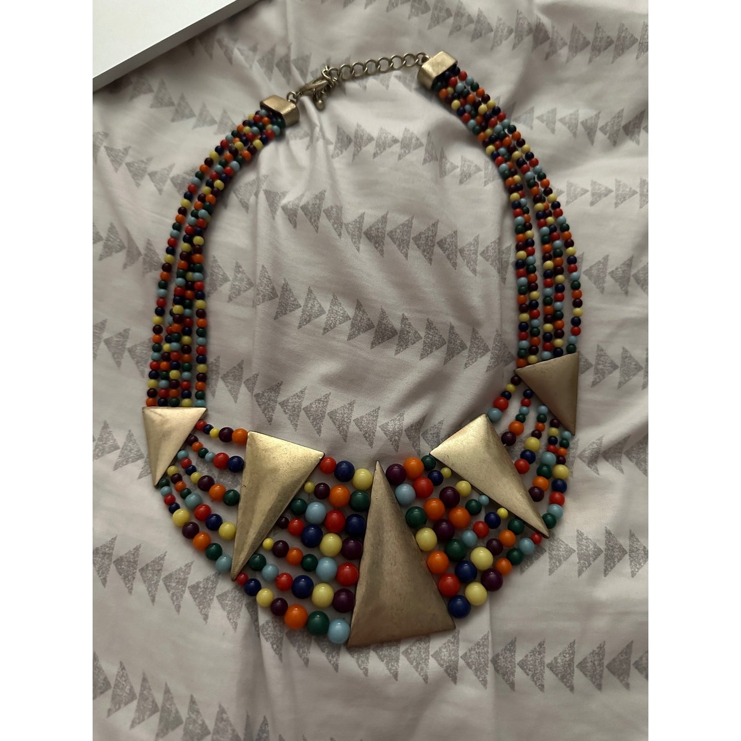 Estate jewerly necklace Multi-strand 5 strand beaded rare find one of a kind