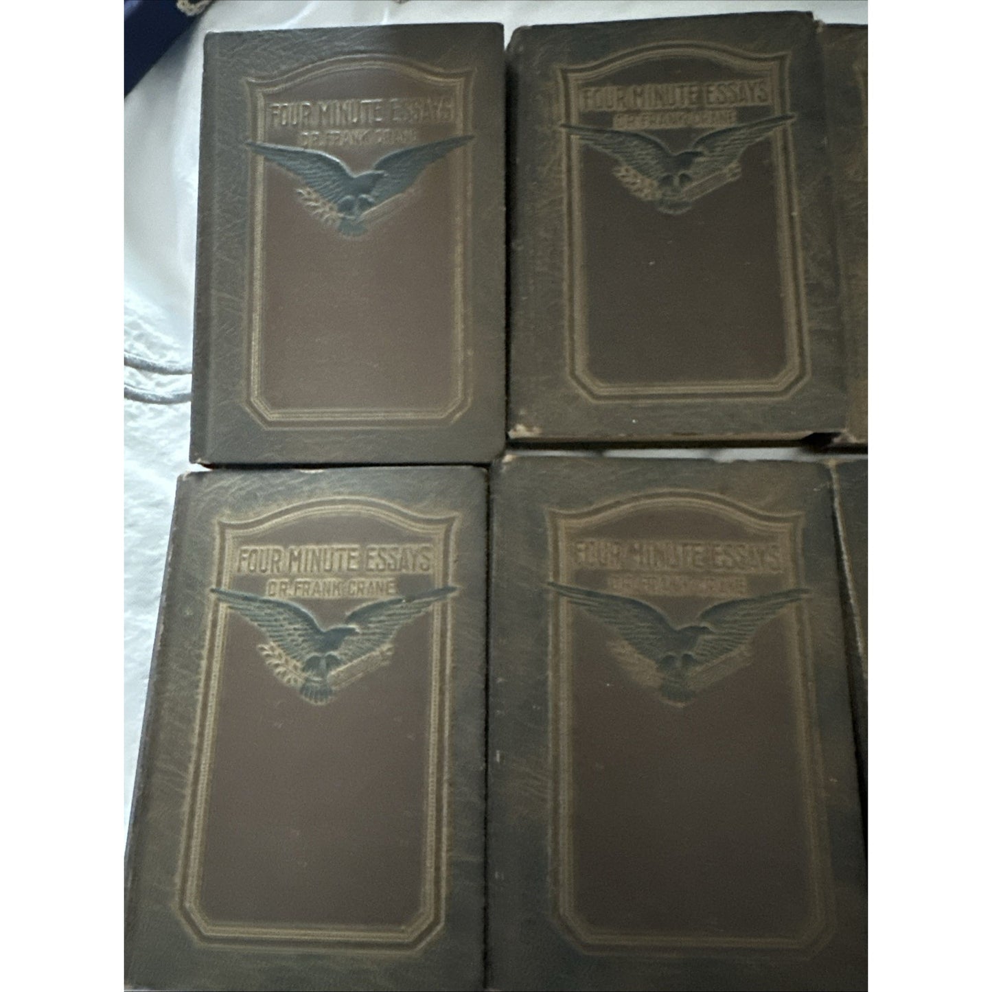 Rare Vintage 1919 Four Minute Essays by Dr Frank Crane Book Set Vol 1-10