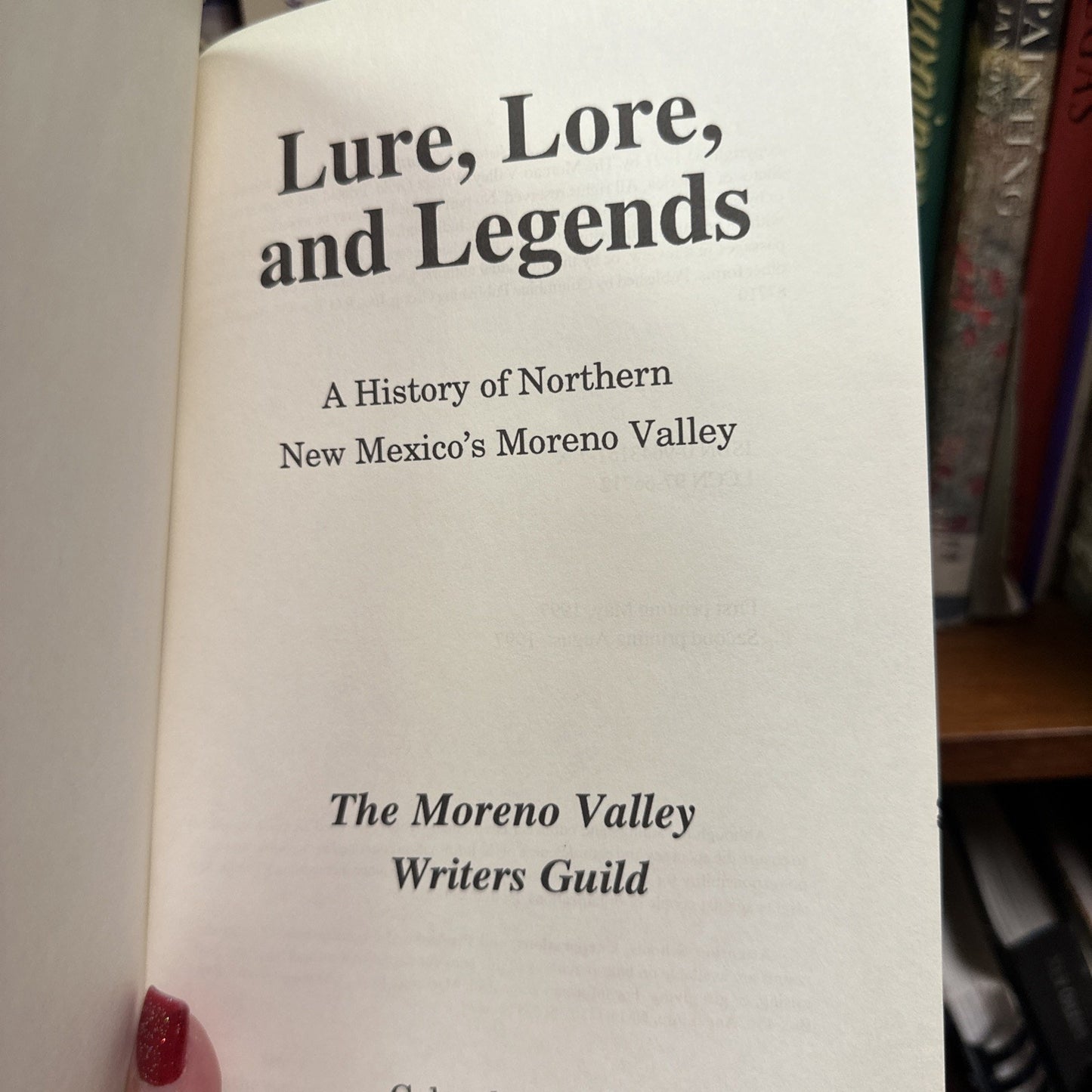 Lure Lore and Legends of the Moreno Valley (Paperback, 1997) Moreno Valley
