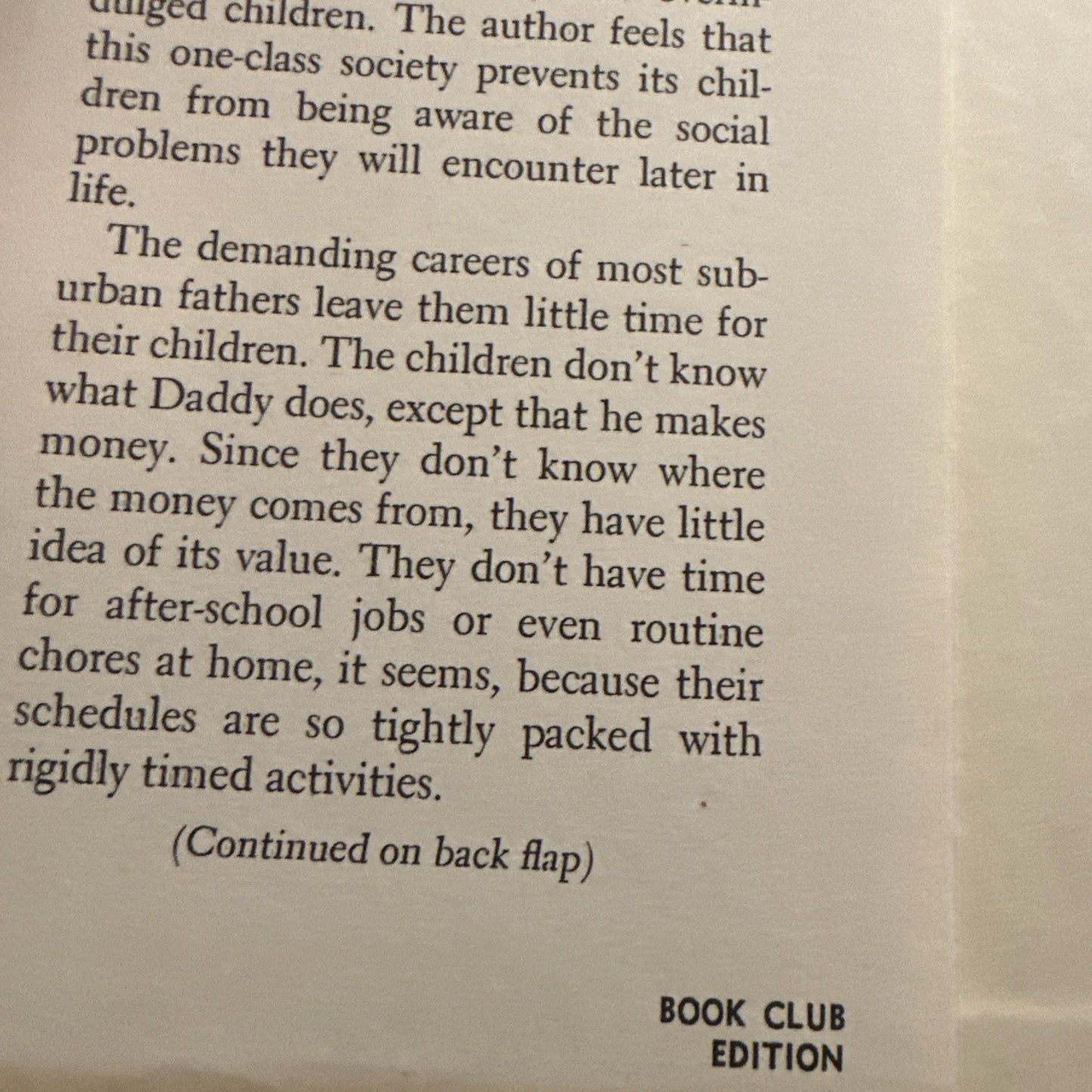 Suburbia's Coddled Kids Peter Wyden 1962 Book Club Edition Doubleday Hardcover