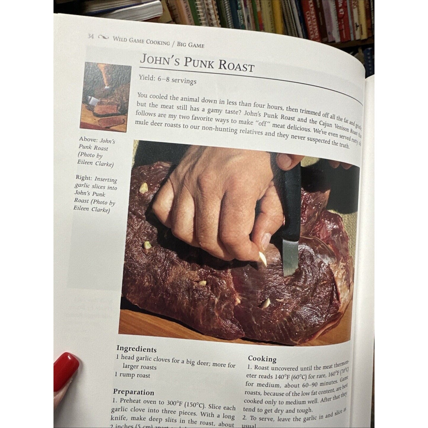 The Art of Wild Game Cooking by E. Clarke & Sil Strung Hardback Cookbook 1995
