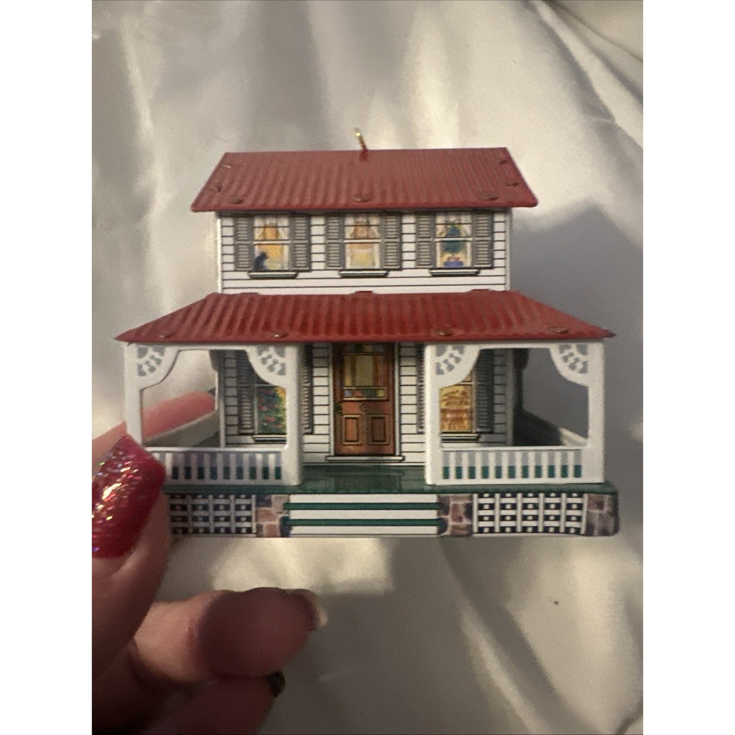 NEW NRFB Hallmark Farm House 1999 Town and Country Christmas Ornament