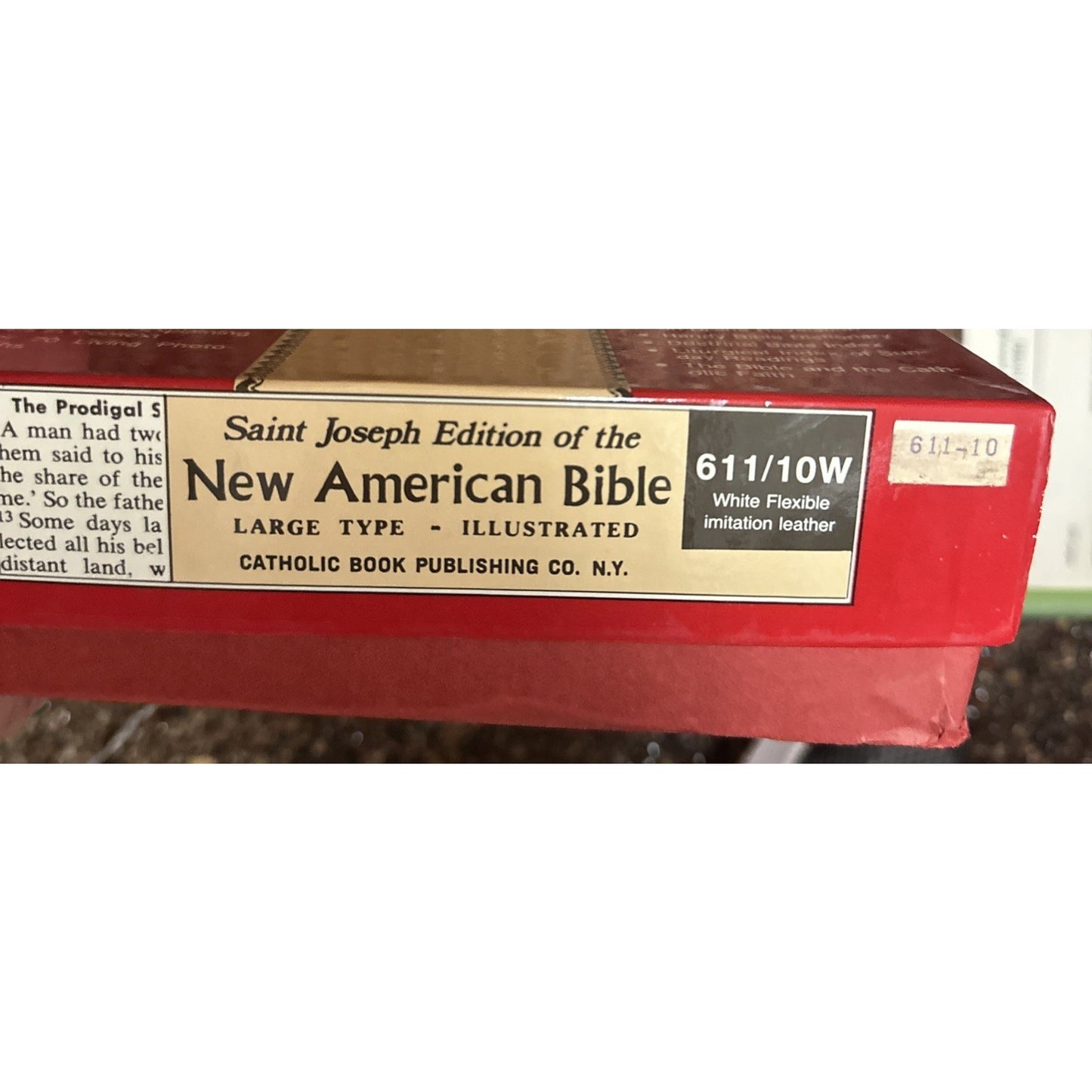 New American Bible ~ Large typeface~Illustrated Catholic Publishing Company New