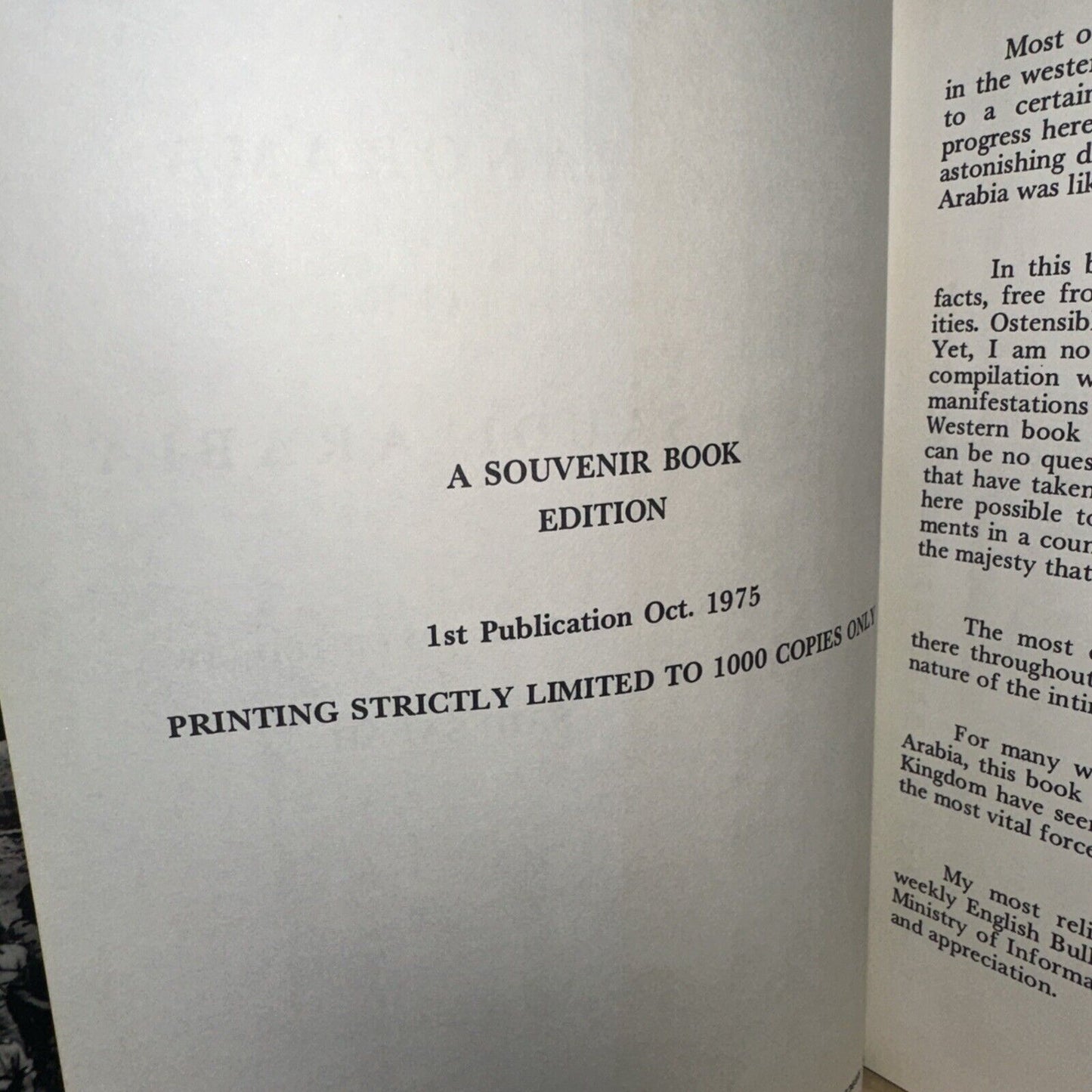 Panorama Of Saudi Arabia Said Salah Signed Book-Souvenir Ed, 1975-1,000 Copies