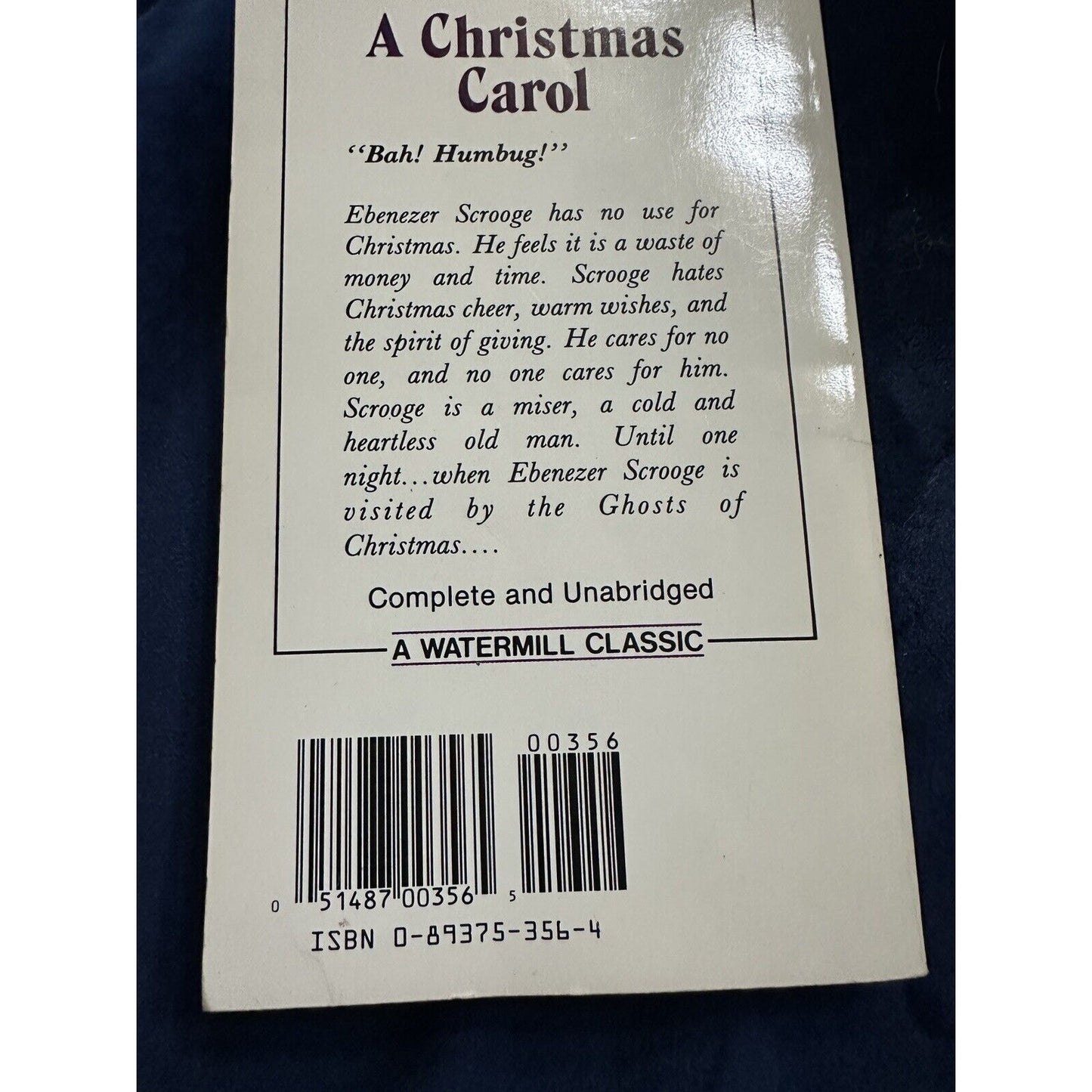 A Christmas Carol- Charles Dickens Vintage 1980 Watermill Classic paperback Rw