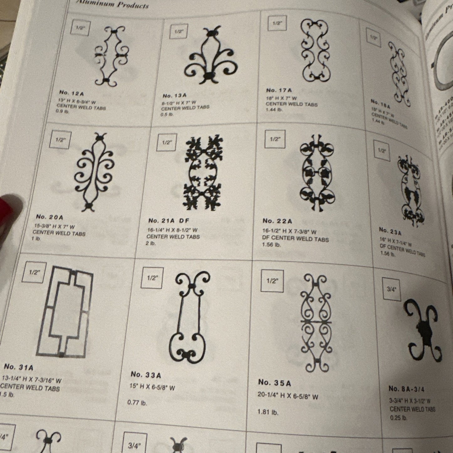 DECORATIVE IRON CATALOG