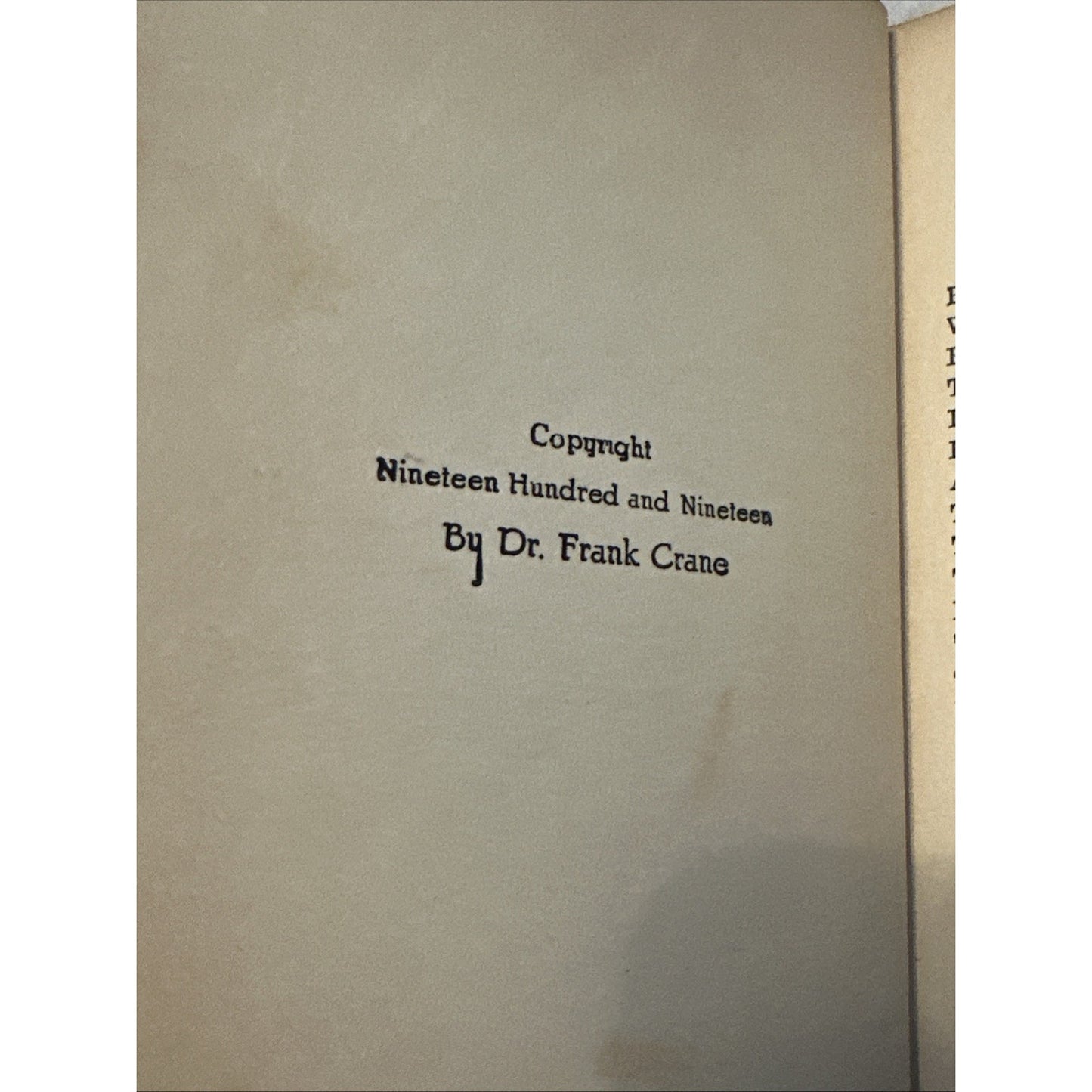 Rare Vintage 1919 Four Minute Essays by Dr Frank Crane Book Set Vol 1-10