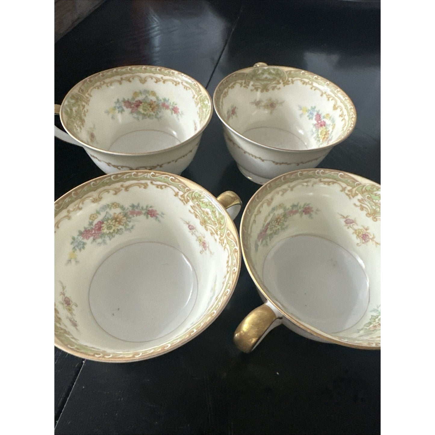 Noritake N128 Cup & Saucer 453402 4 Cups 5 Saucers