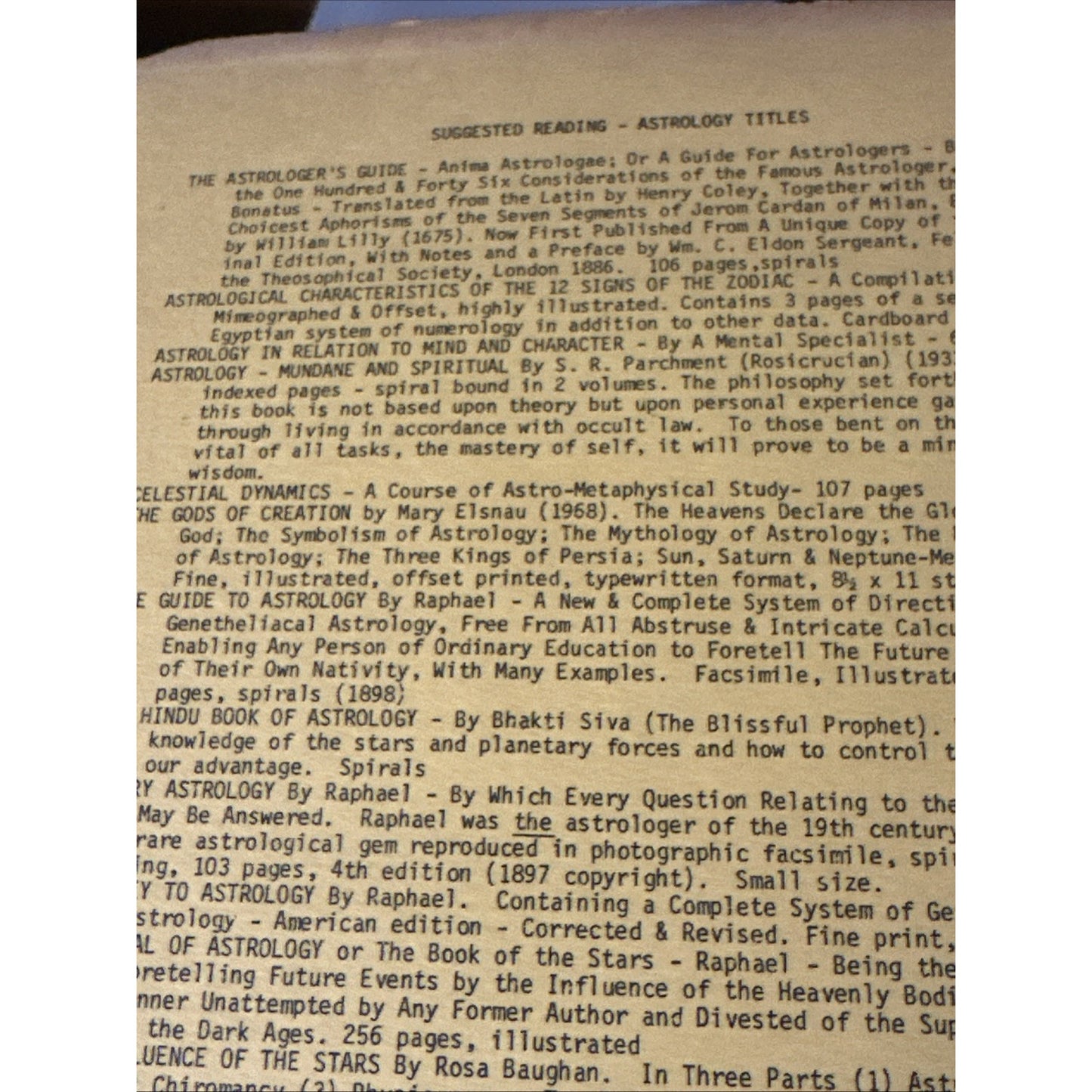 Metaphysical Astrology by John Hazelrigg 1965