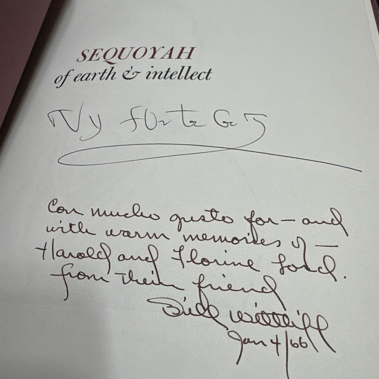 SEQUOYAH OF EARTH AND INTELLECT JACK FREDERICK KILPATRICK SIGNED LTD ED 1965