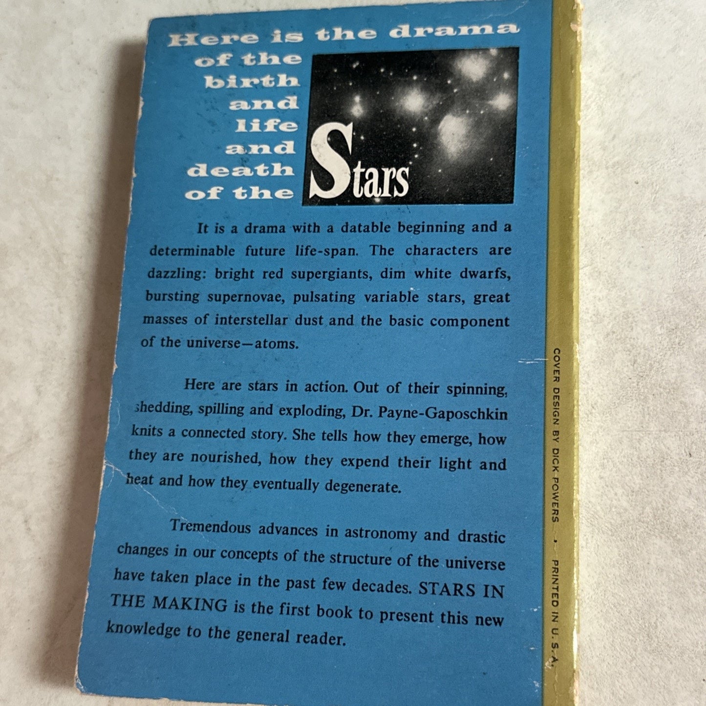Stars in the Making - Cecilia Payne-Gaposchkin, 1959 sc, Pocket Books (GC-69)