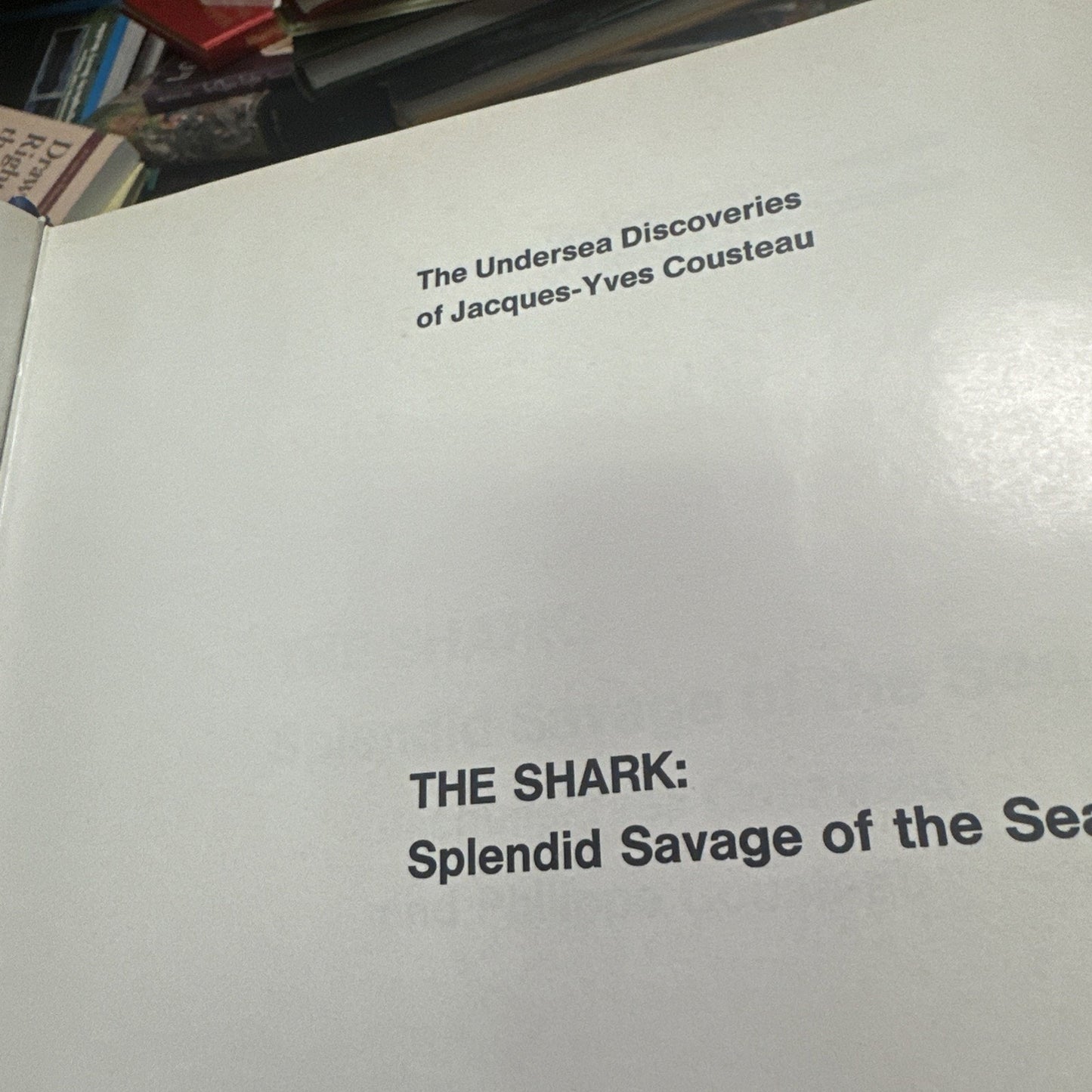 The Shark - Jacques-Yves Cousteau (Dust Jacket, 1970)