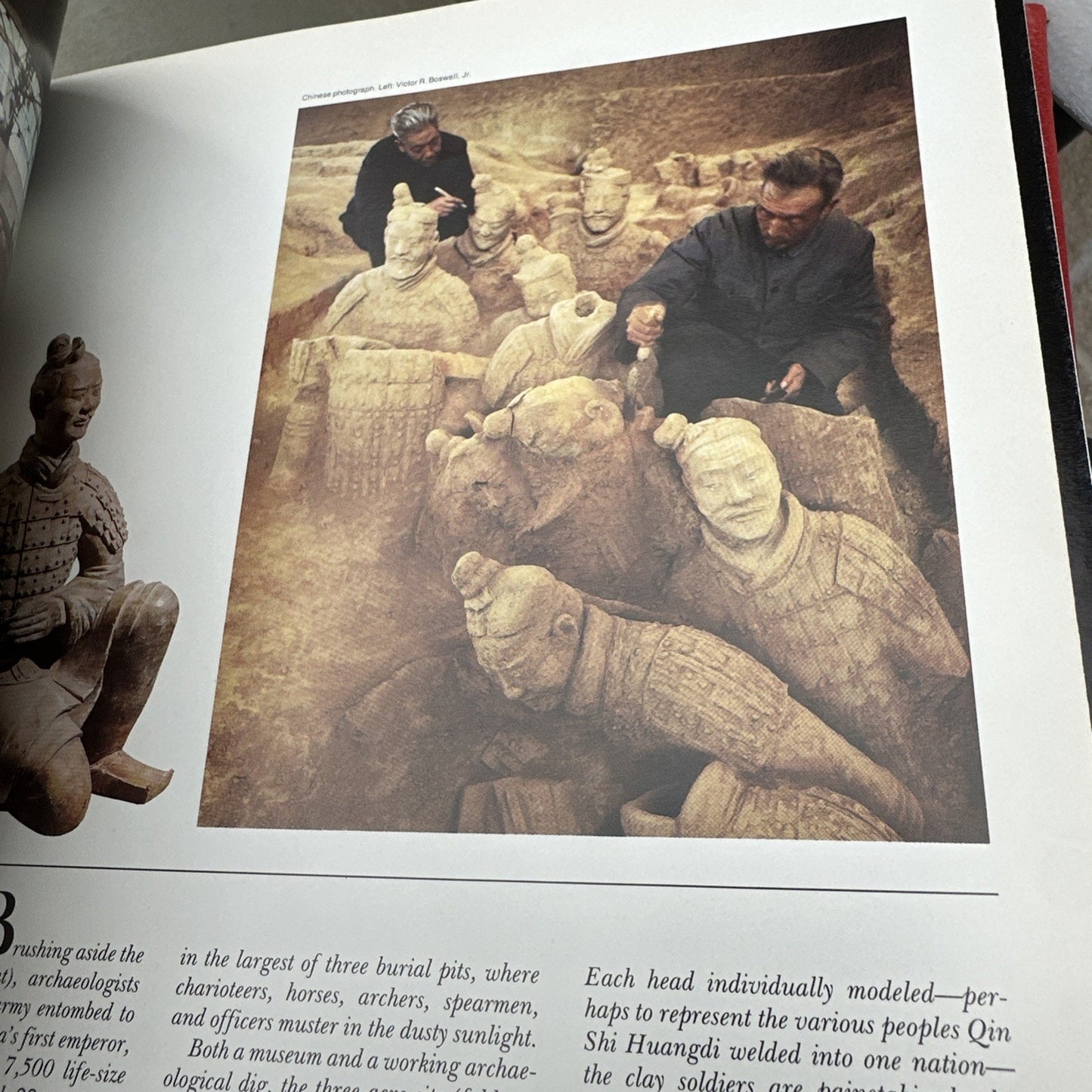 1982 Journey Into China National Geographic Society HB Leather Red 1st Edition