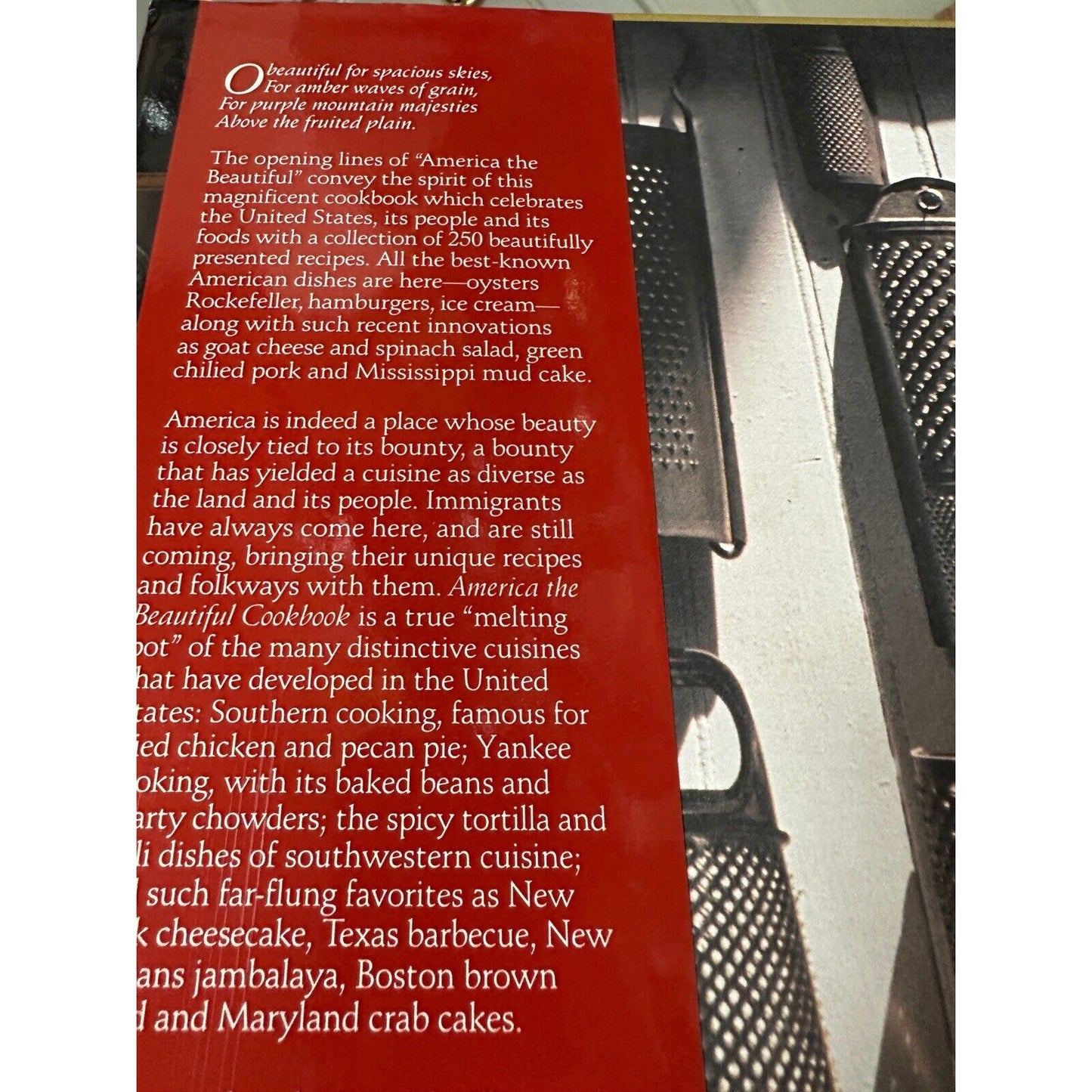 America Beautiful Cookbook HCDJ 1990