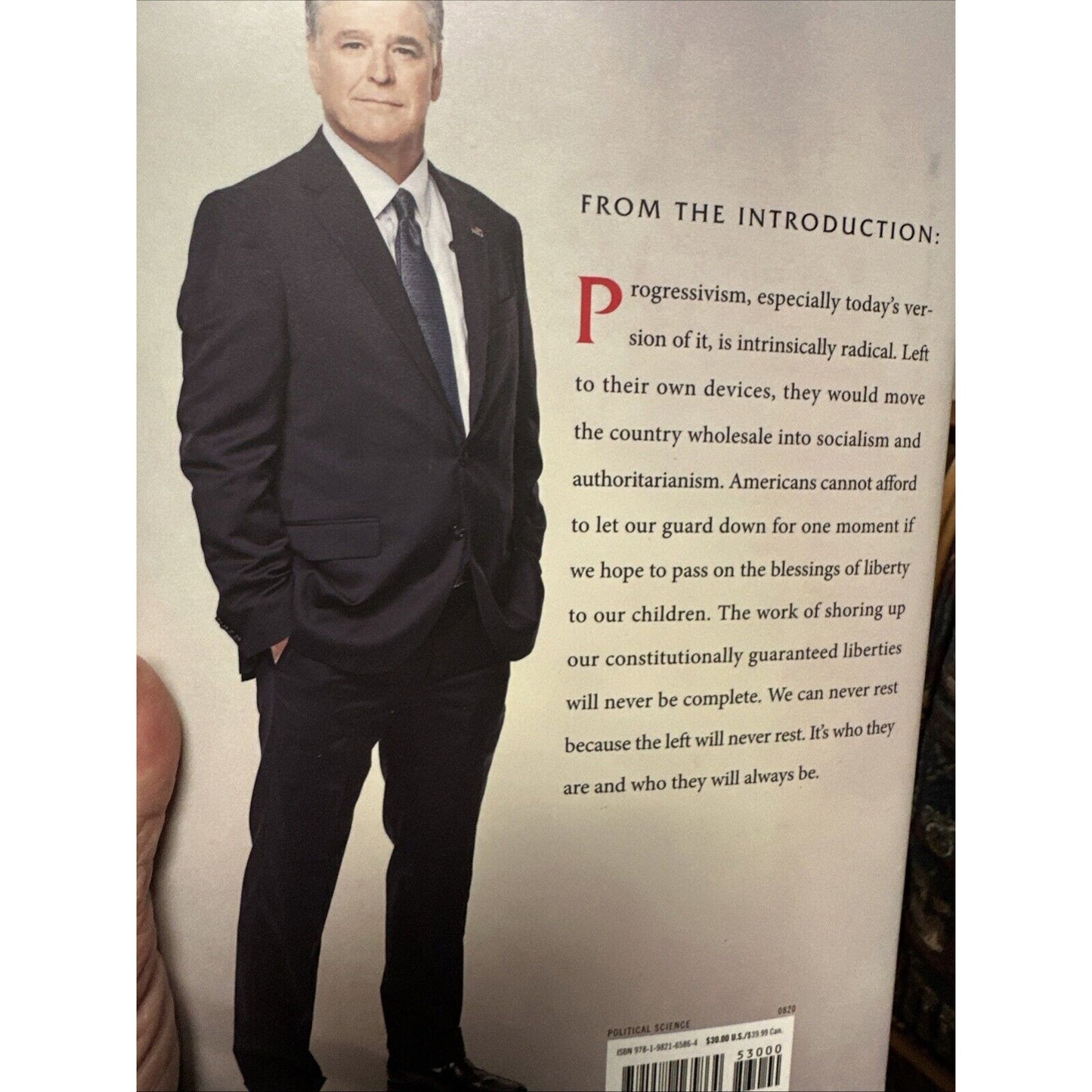 Live Free Or Die by Sean Hannity First Edition SIGNED