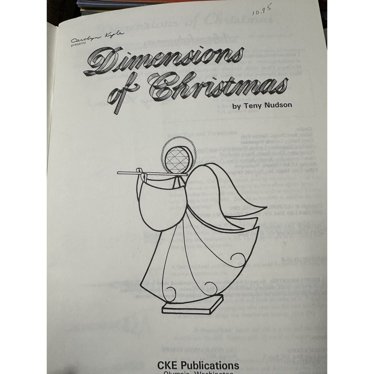 Dimensions of Christmas Stained Glass Pattern Book, Angels, Bells,