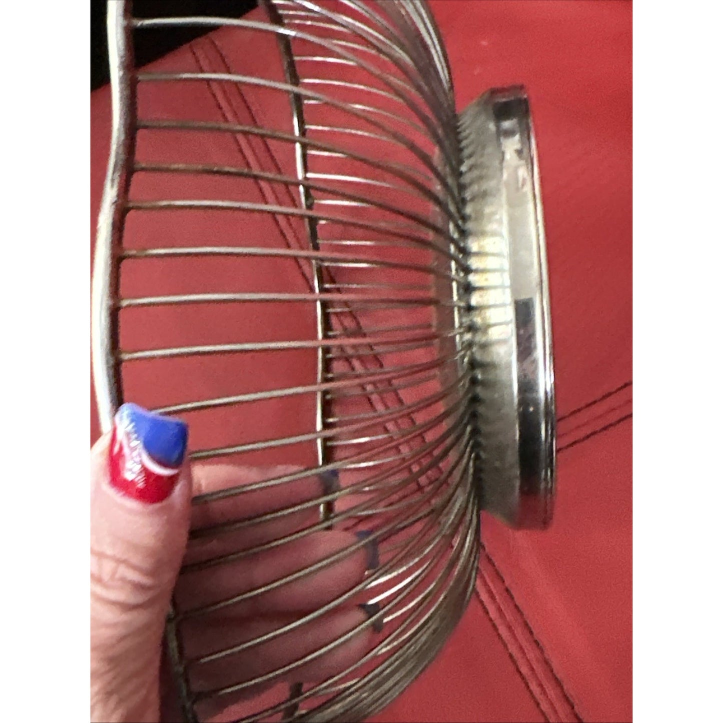 Vintage Silver Tone Wire Round Bowl