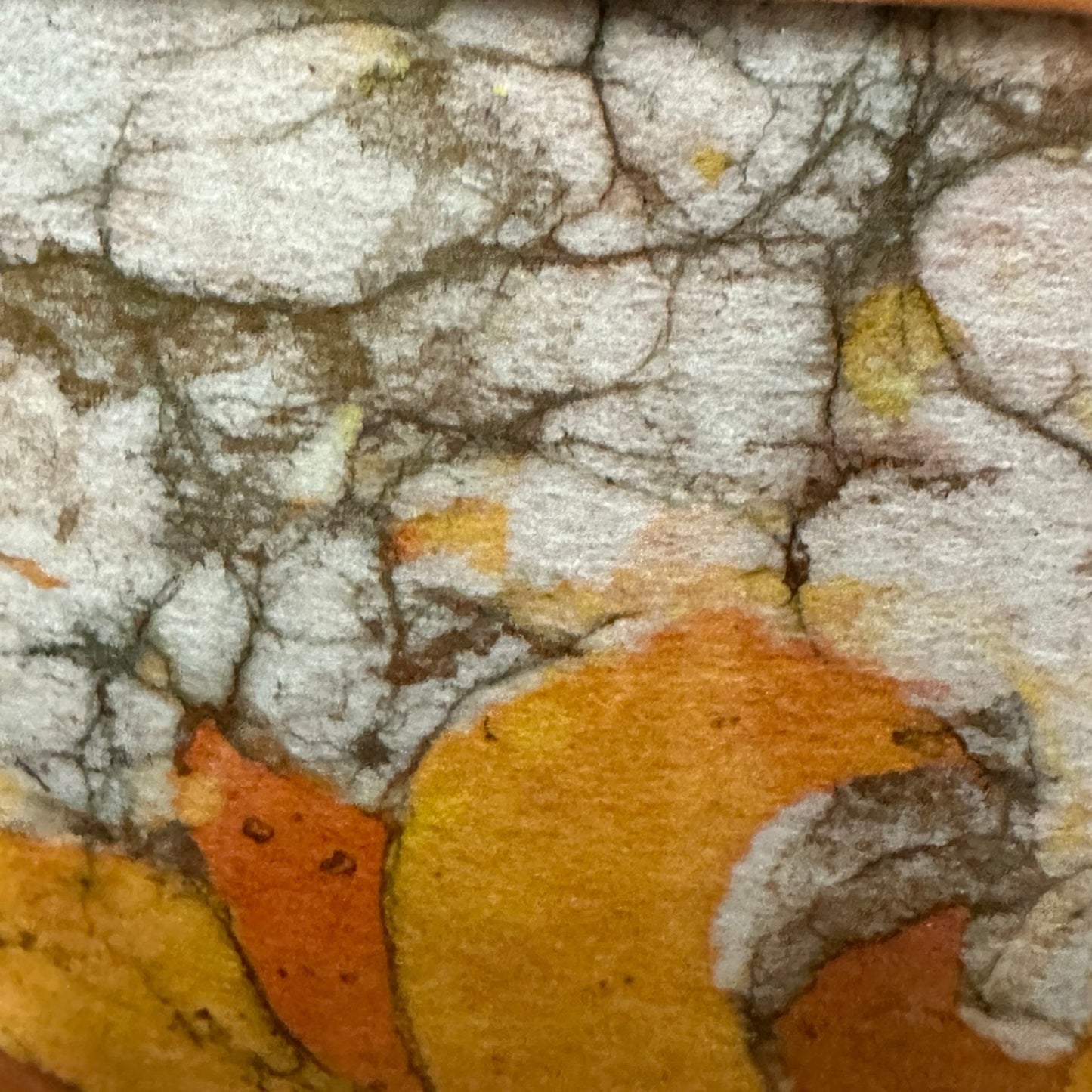 Retro sunshine framed art Batik