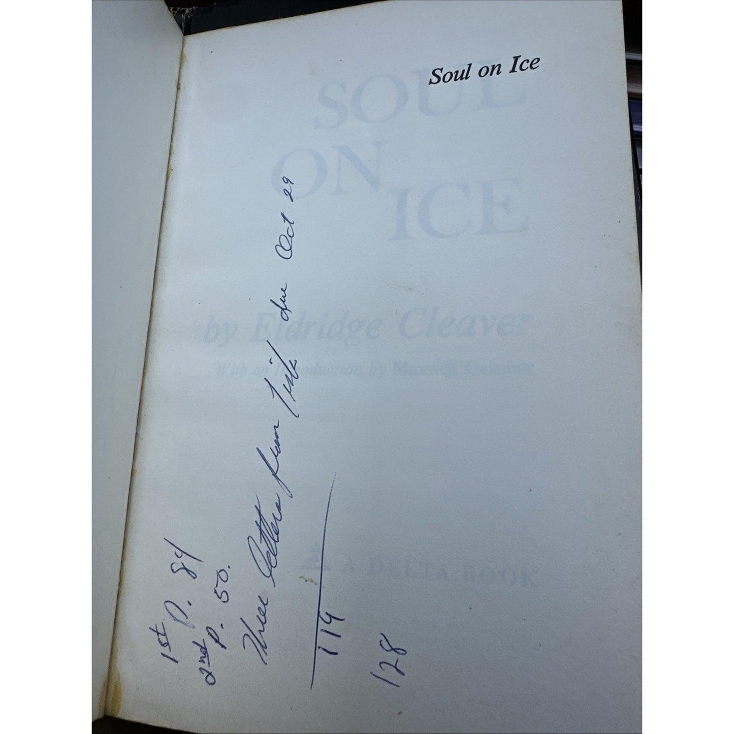 Soul On Ice by Eldridge Cleaver