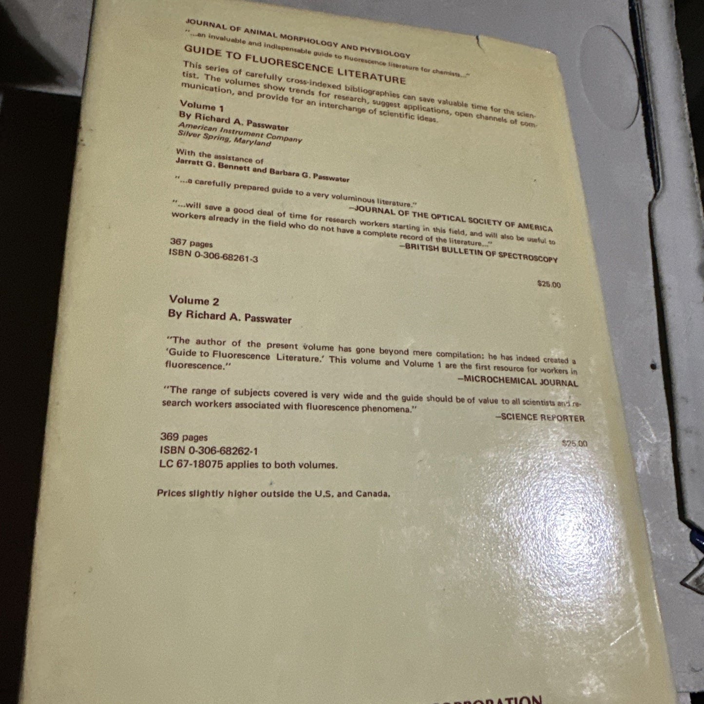Luminescence of Crystals, Molecules, and Solutions 1973 Fred Williams Pre- Owned