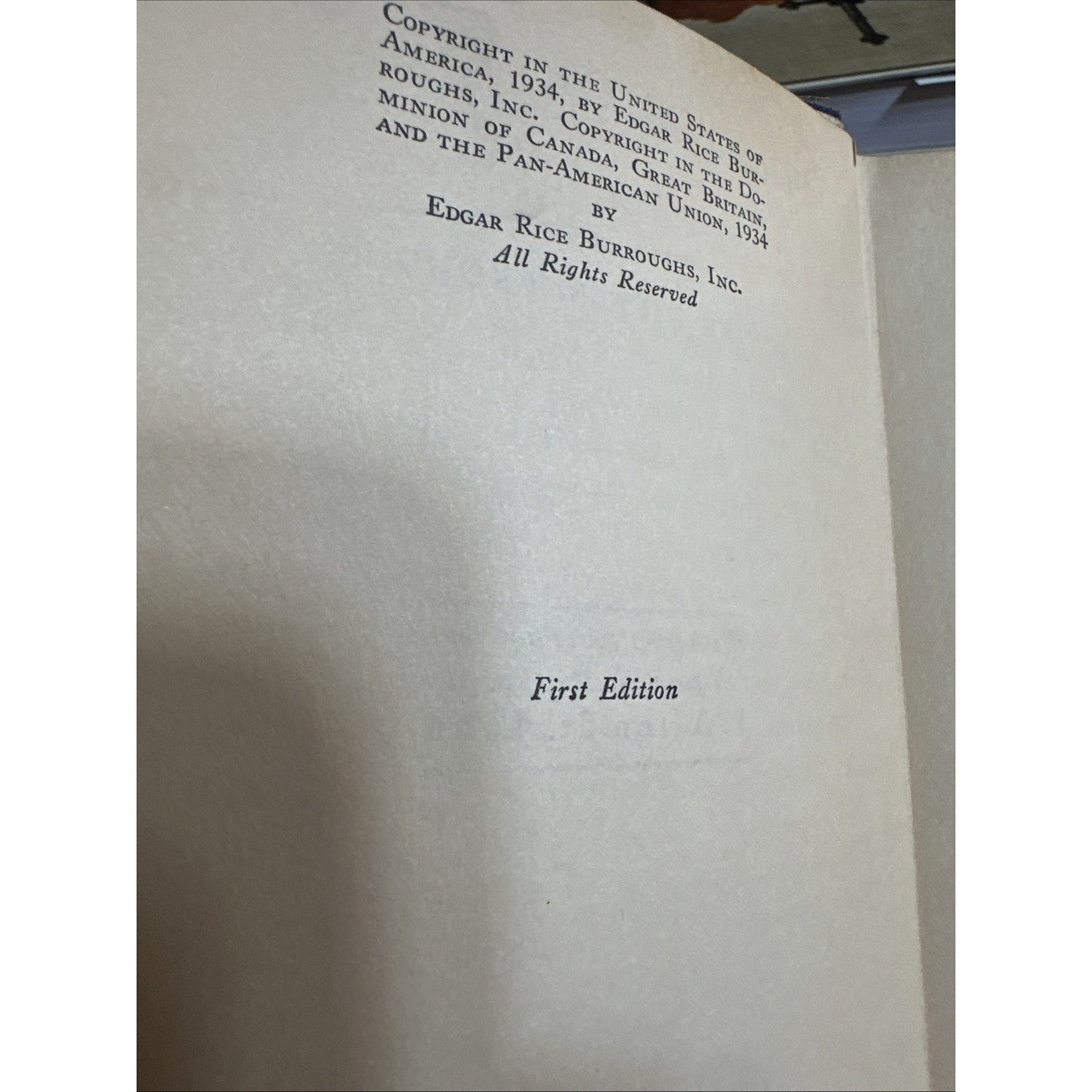 Pirates Of Venus Edgar Rice Burroughs First Edition 1934