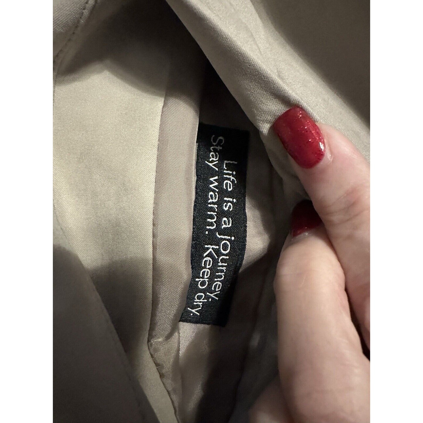 Gallery Woman New York Faux Fur Lined Coat Size XL