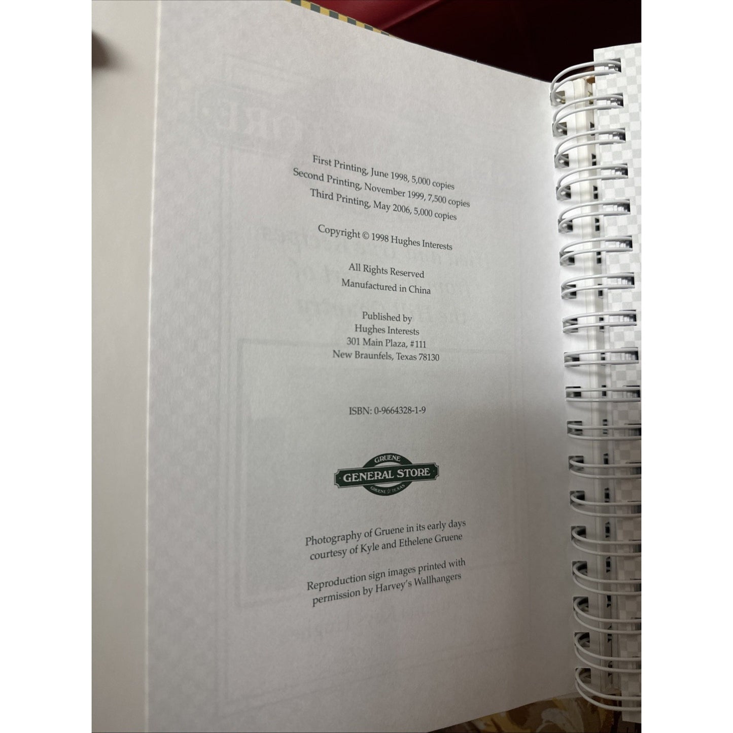 Gruene General Store Cookbook Tried & True Recipes from Heart of Hill Country