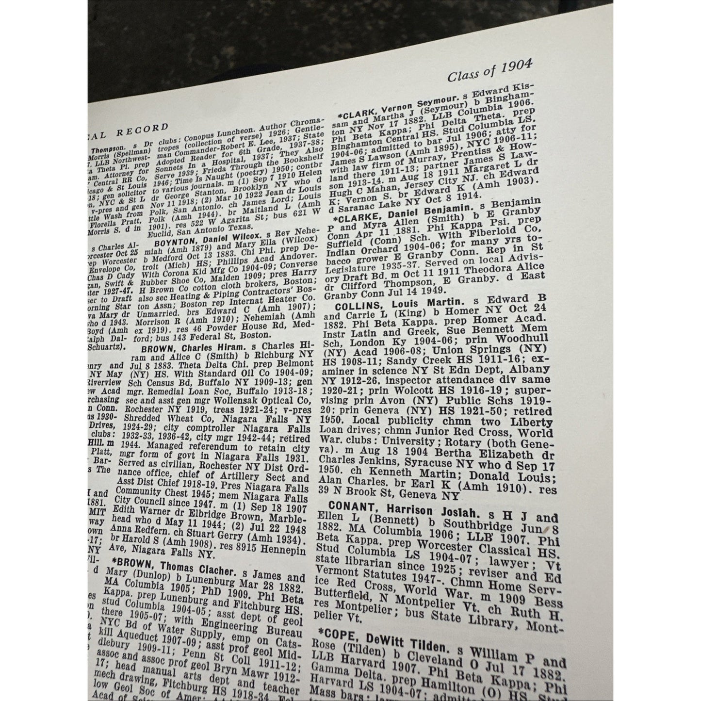 Amherst College Biographical Records 1951 Graduates & Non-Graduates 1900-1951
