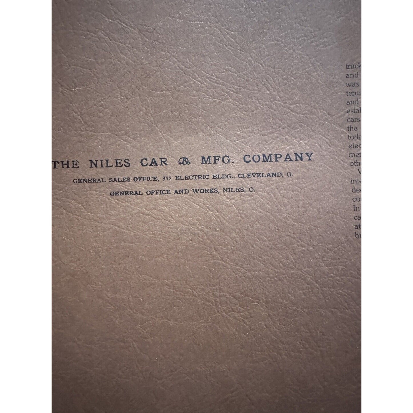 Niles Cars Catalog (Trade Paperback, Reprint)