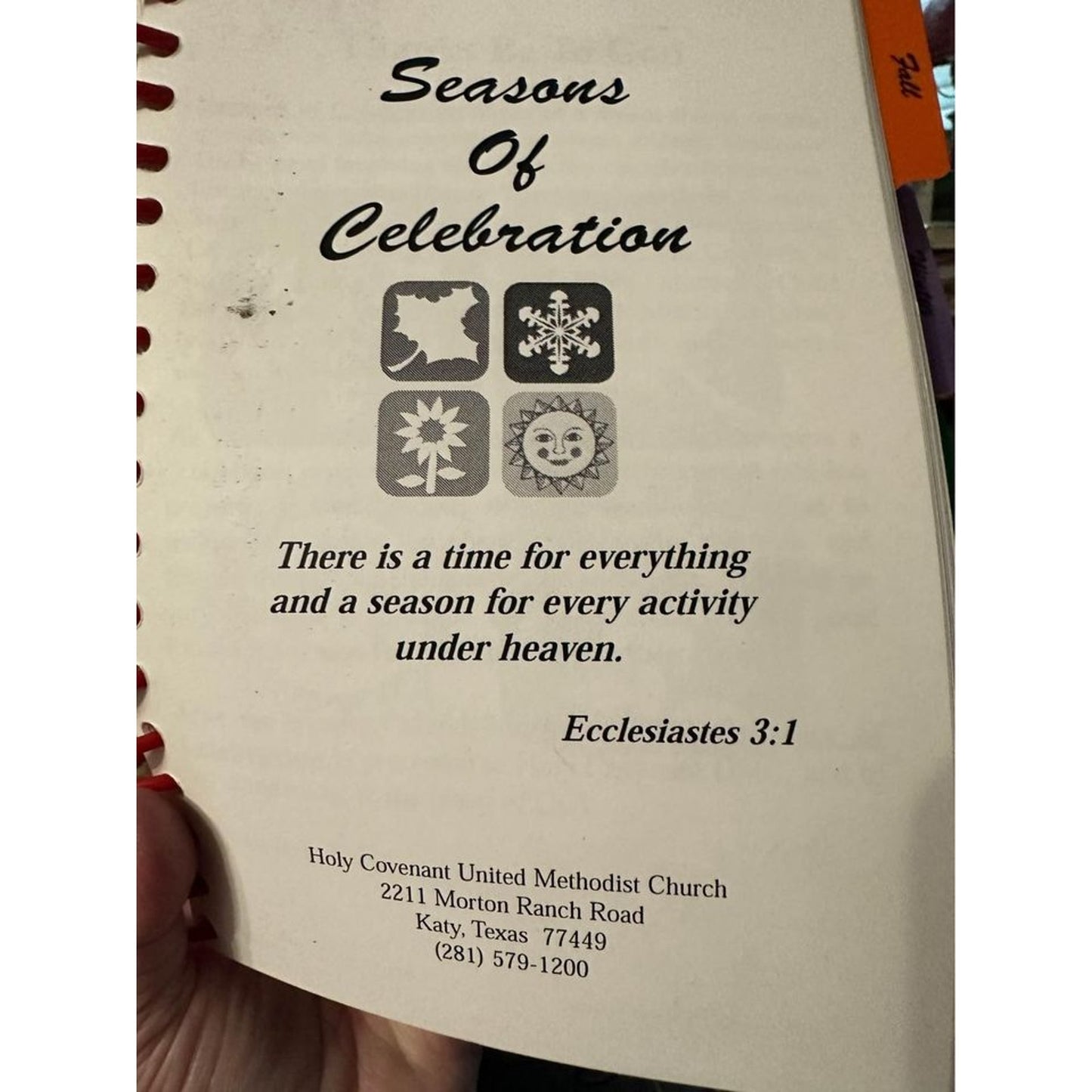 Katy Texas vintage Holy Covenant Methodist Church Seasons Celebration