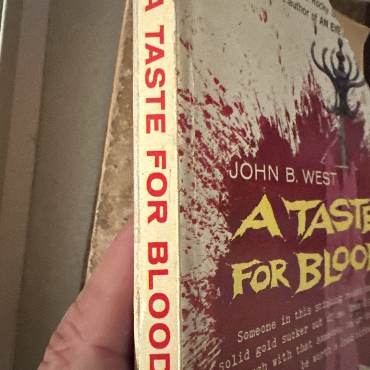 A Taste for Blood by John B. West 1960 Signet Paperback S1800
