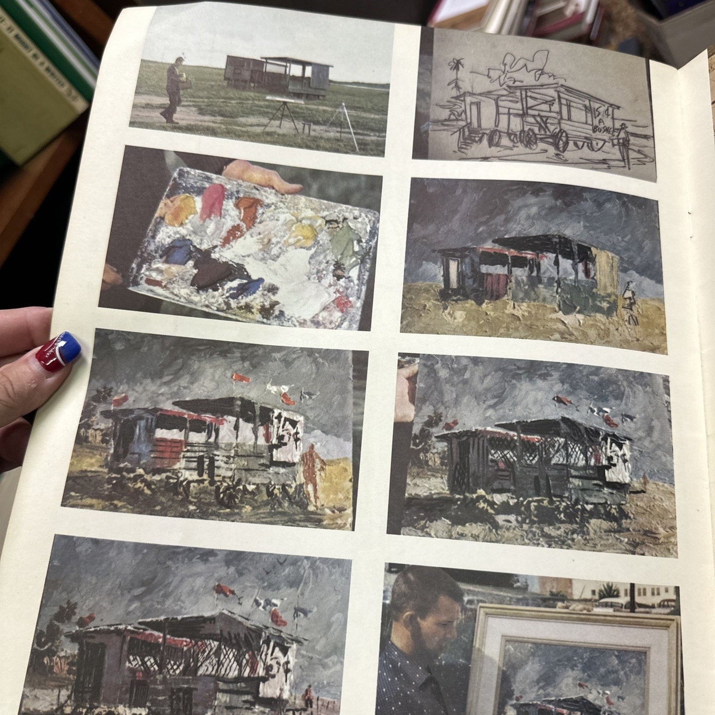 Vintage Painting On Location by Blaine Henrie