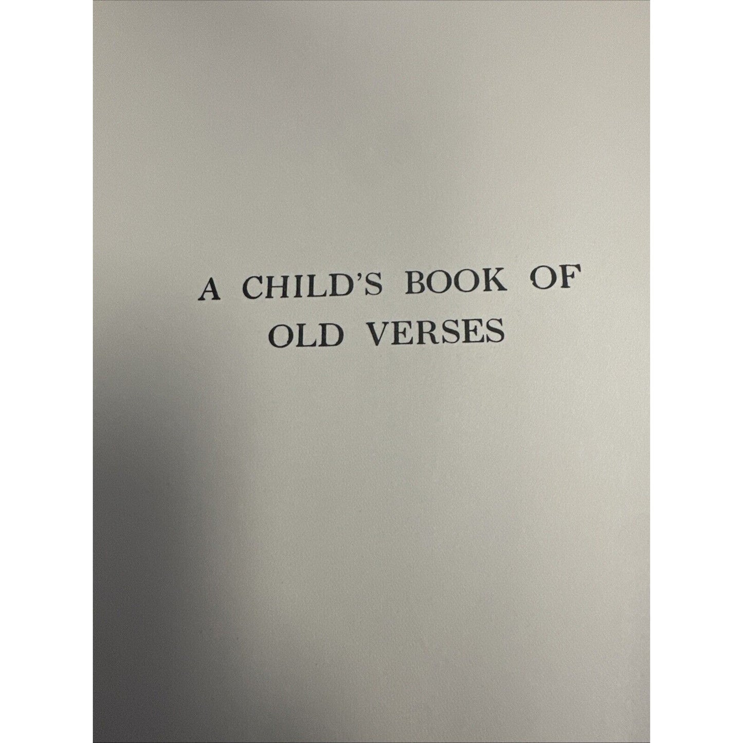 A Child's Book Of Old Verses - Jessie Wilcox Smith (1935, Hardcover)