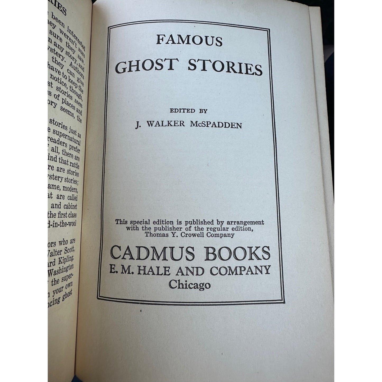 Famous Ghost Stories 1918 Edited by J Walker McSpadden