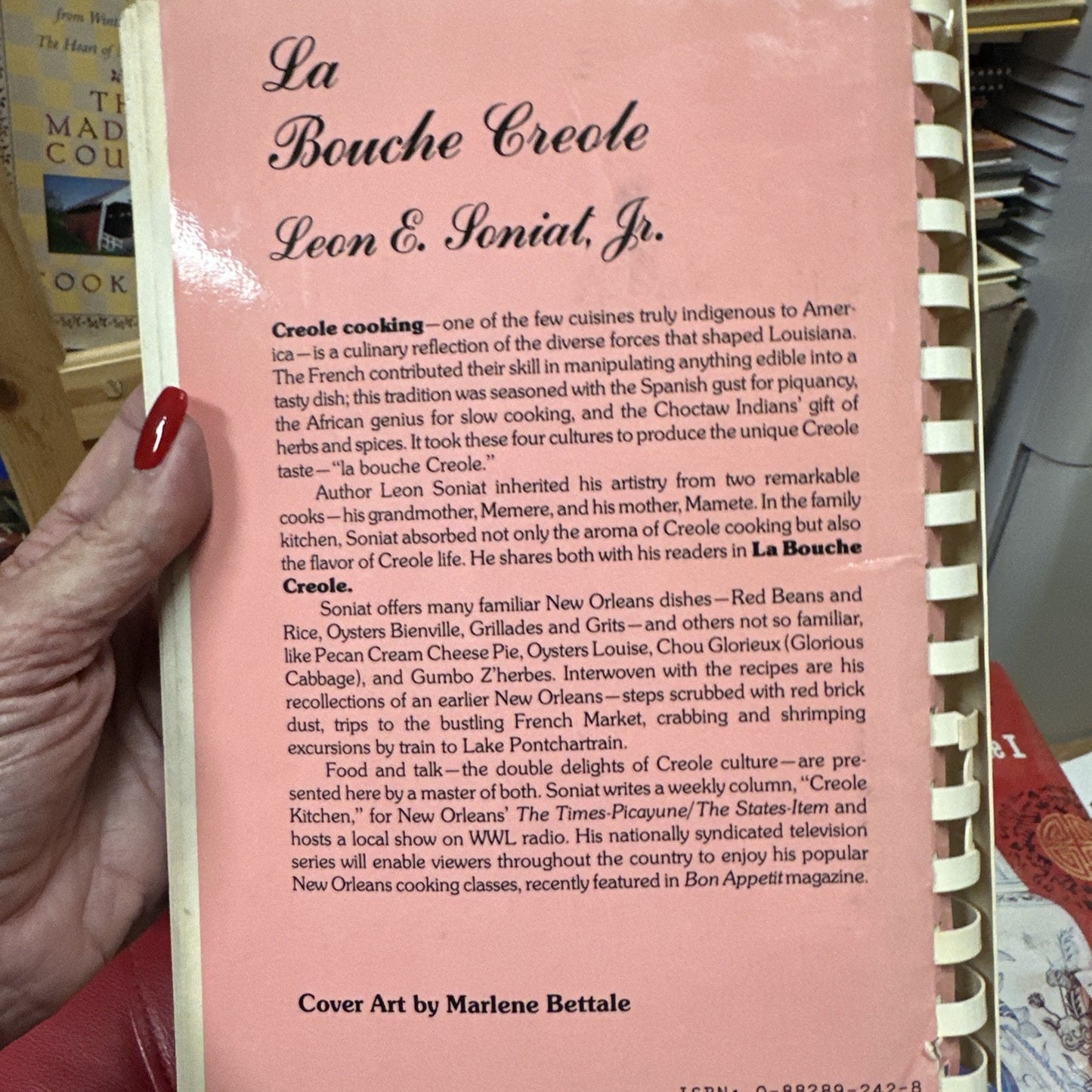 La Bouche Creole, A Family Cookbook, Vtg, 1984, Leon E. Soniat Jr