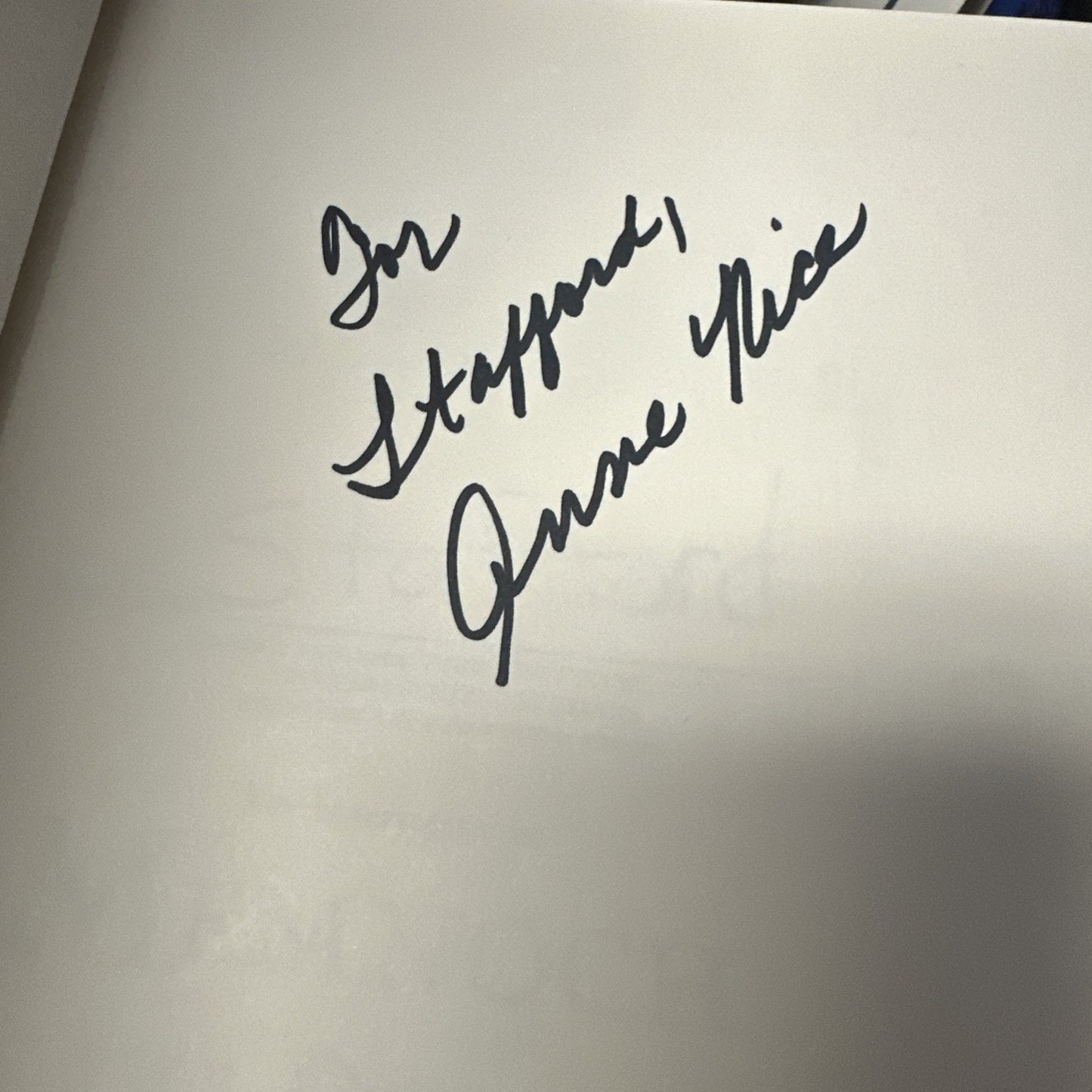 Signed Anne Rice “Memnoch the Devil” 1st Edition Rare