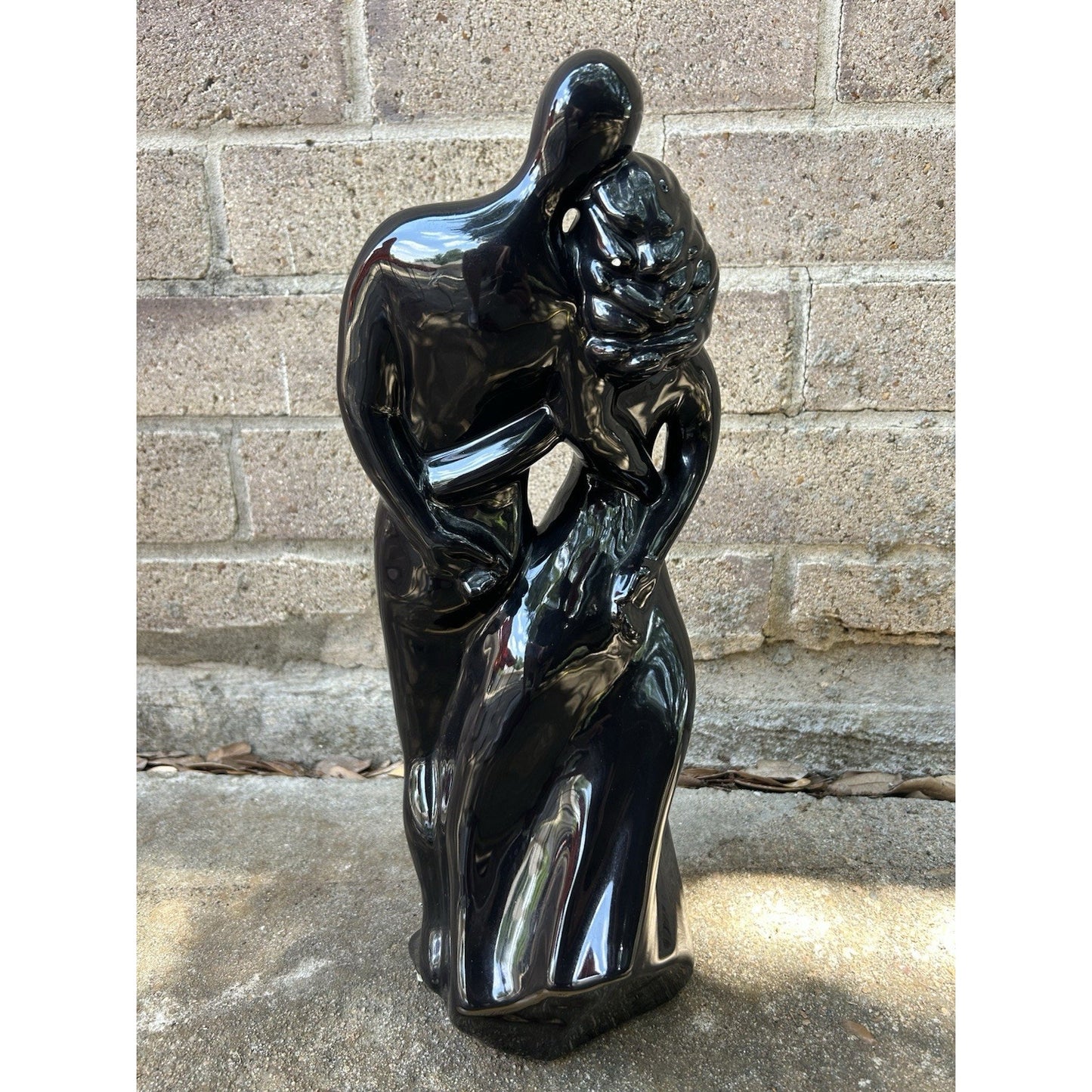 Set of 2 VTG Royal Haegar Man & Woman Couple Arm In Arm Statue Sculpture 16 Tall