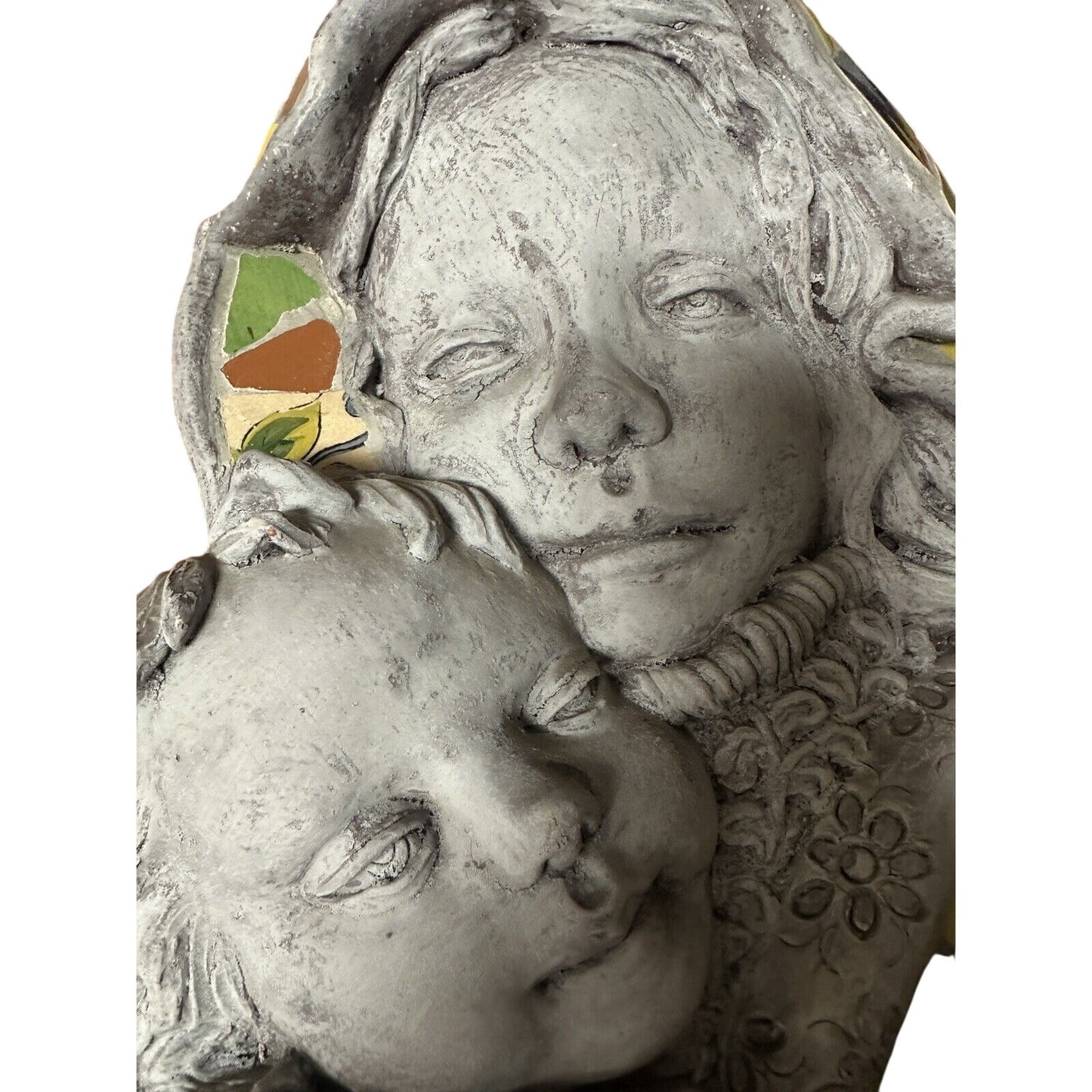 Mosaic Tile Wall Plaque Mother and Child Handmade