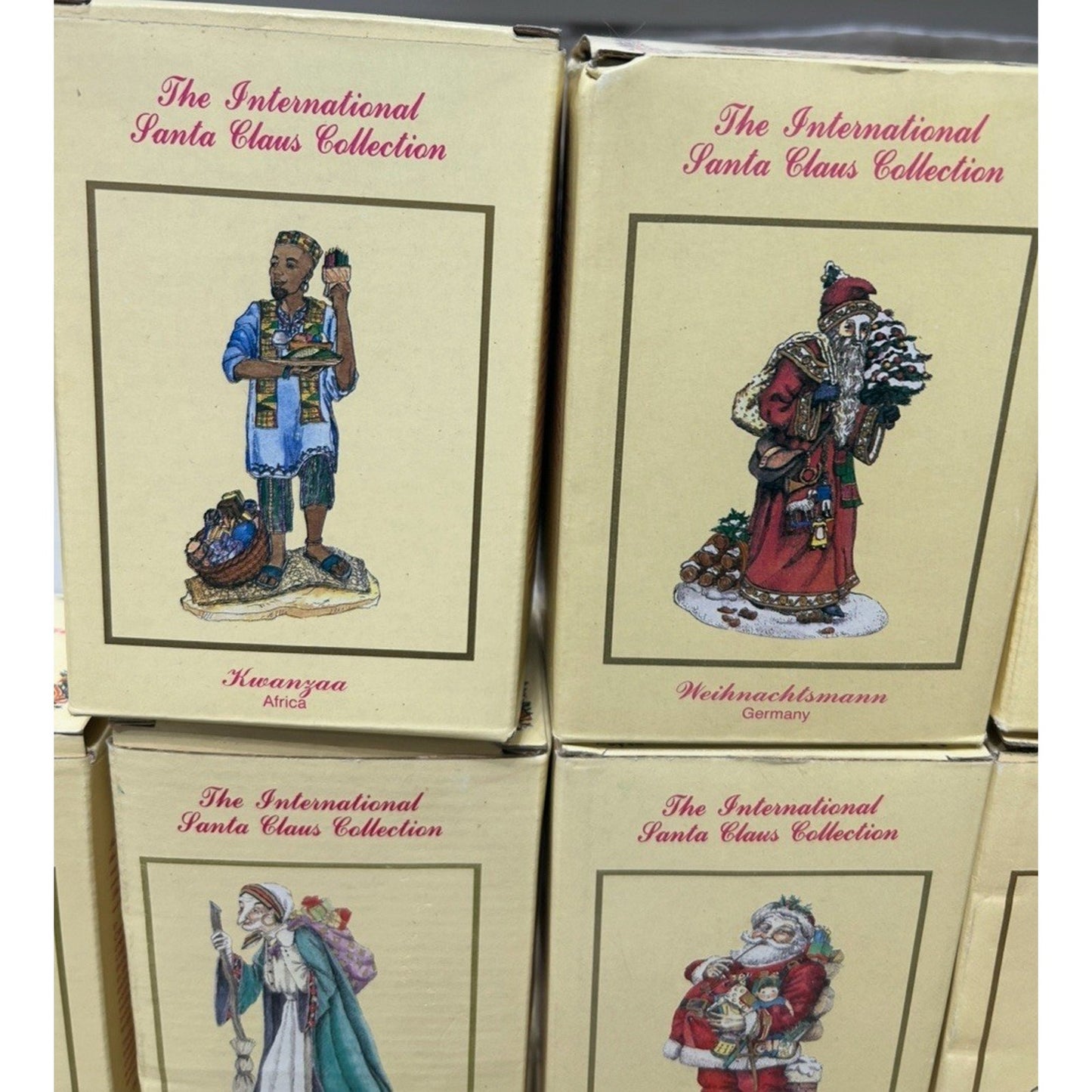 International Santa Claus collection of 16 Collectable Vintage Christmas