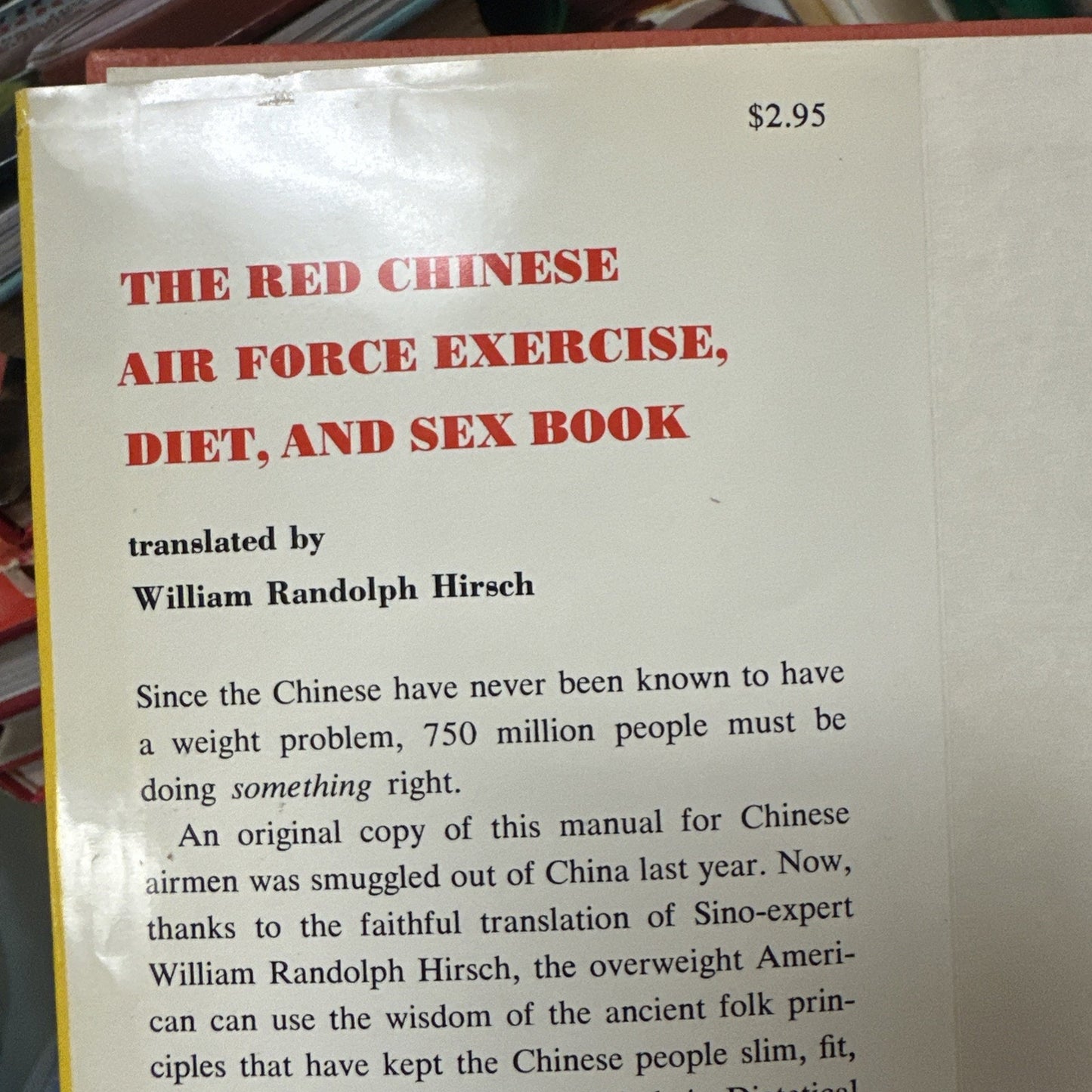 The Red Chinese Air Force Exercise and Sex Book William Randolph Hirsch 1967