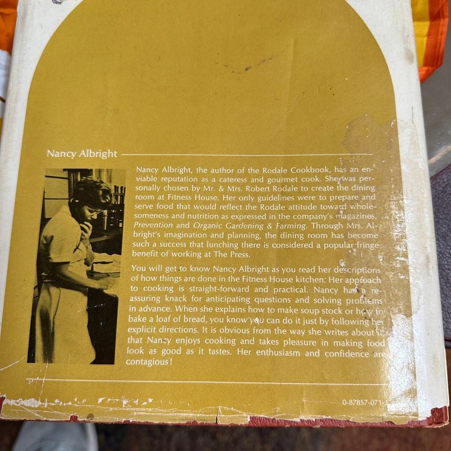 The Rodale Cookbook 1973 Nancy Albright Hard Cover Dust Jacket,