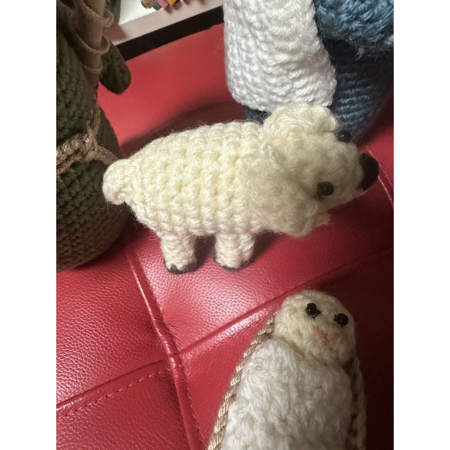 Handmaid Crocheted 4 Piece Nativity Set