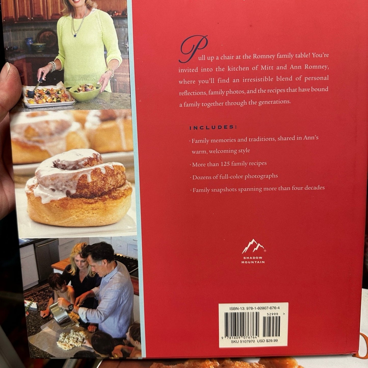 Holiday Cookbook, Romney Family Table, Easter, Fourth of July, Thanksgiving