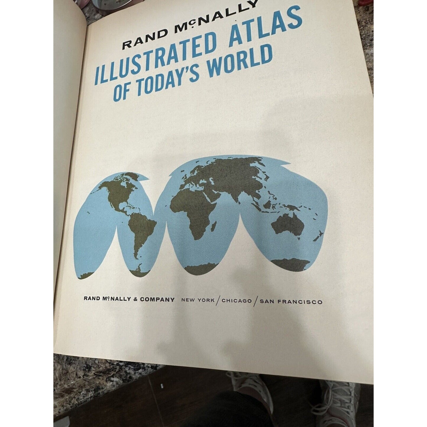 Rand McNally Vintage Illustrated Atlas of Today's World Encyclopedic Ed 1100 pgs