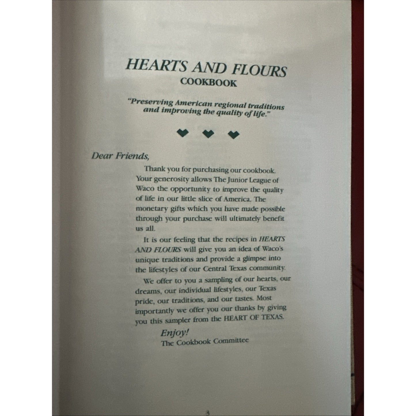 Hearts & Flours Cookbook: A Sampler Of Recipes From The Heart Of Texas By Junior