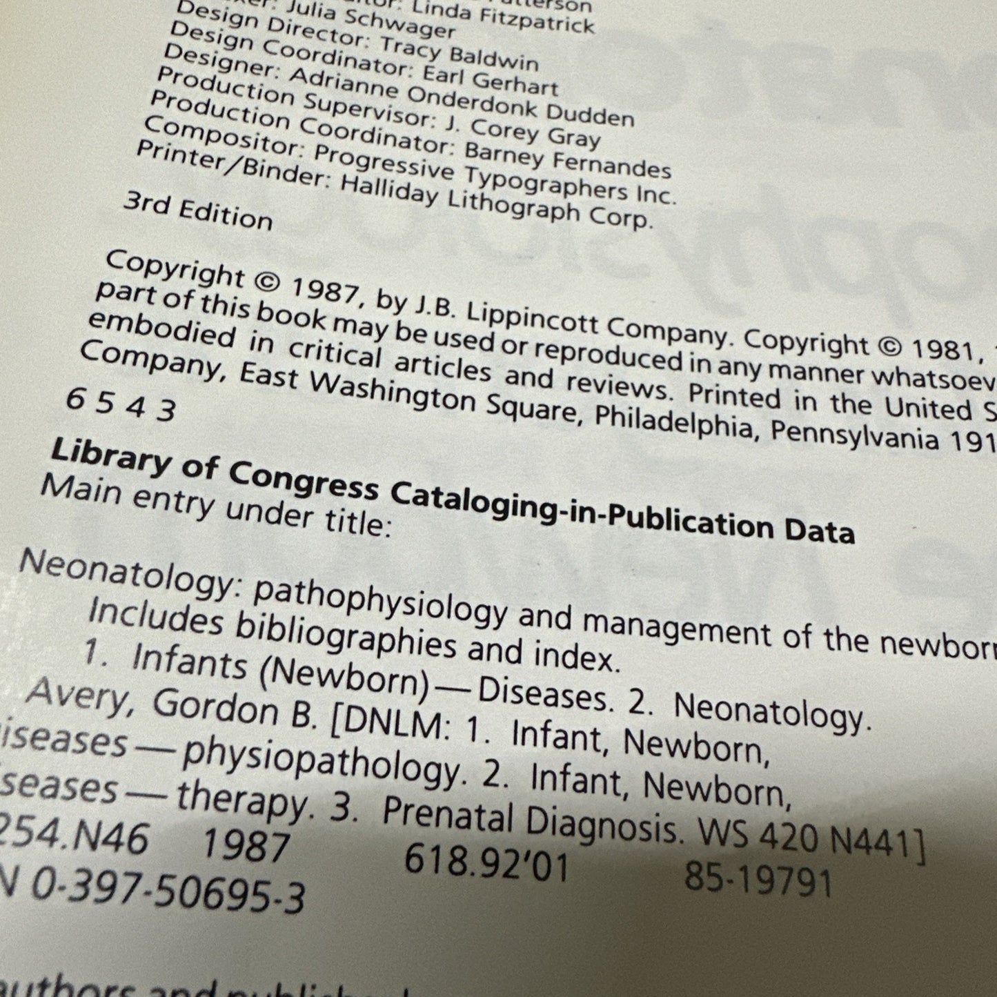 Averys Neonatology: Pathophysiology and Management of the Newborn Third Edition