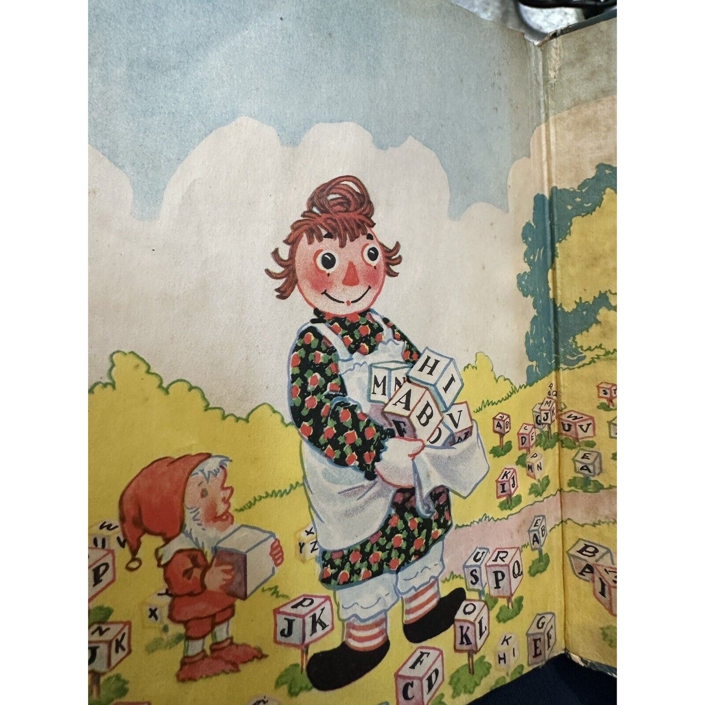 Raggedy Ann's Alphabet Book (1925) Vintage Hardcover First edition