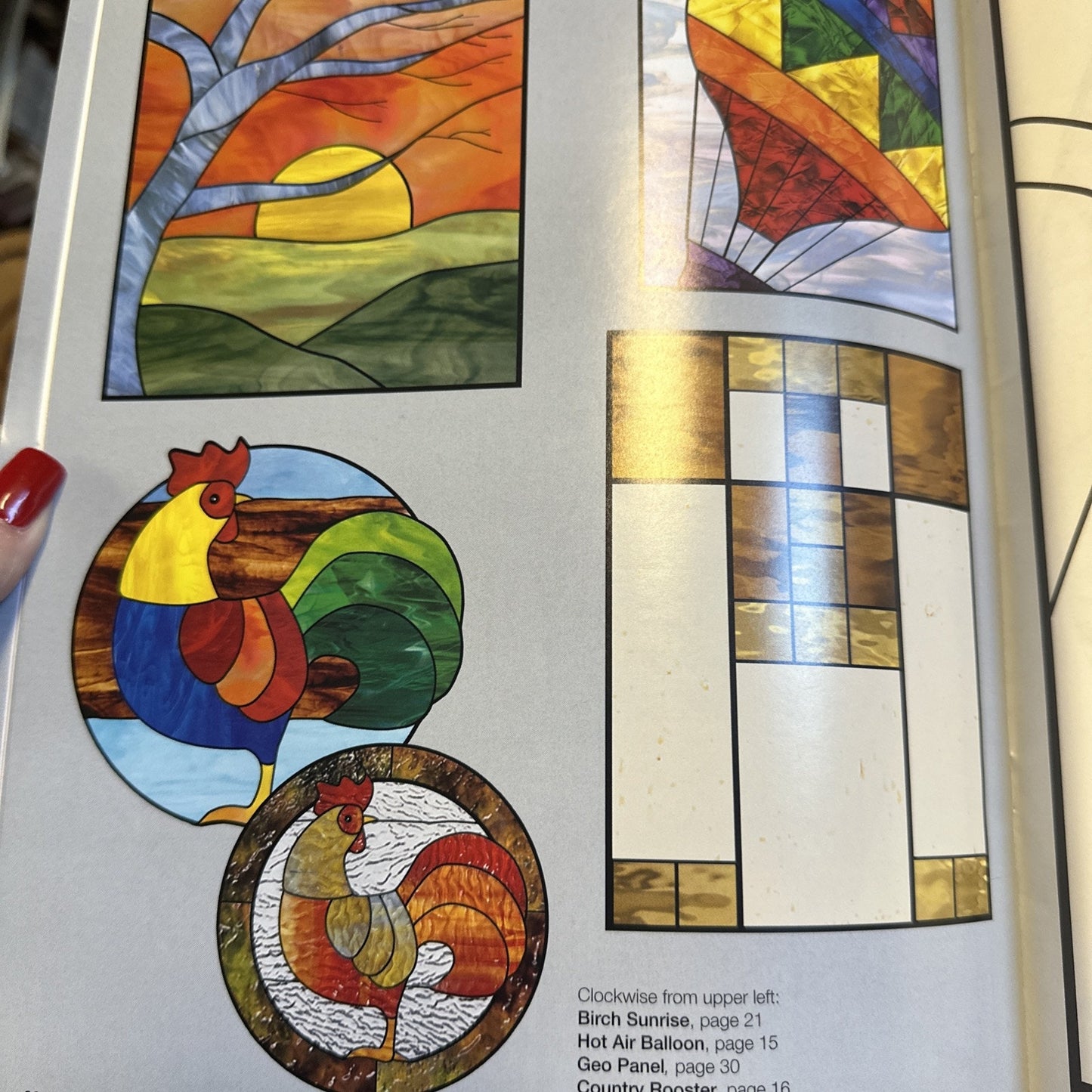 20 Pieces...or less! Stained glass book by Carolyn Kyle Laura Tayne 2000